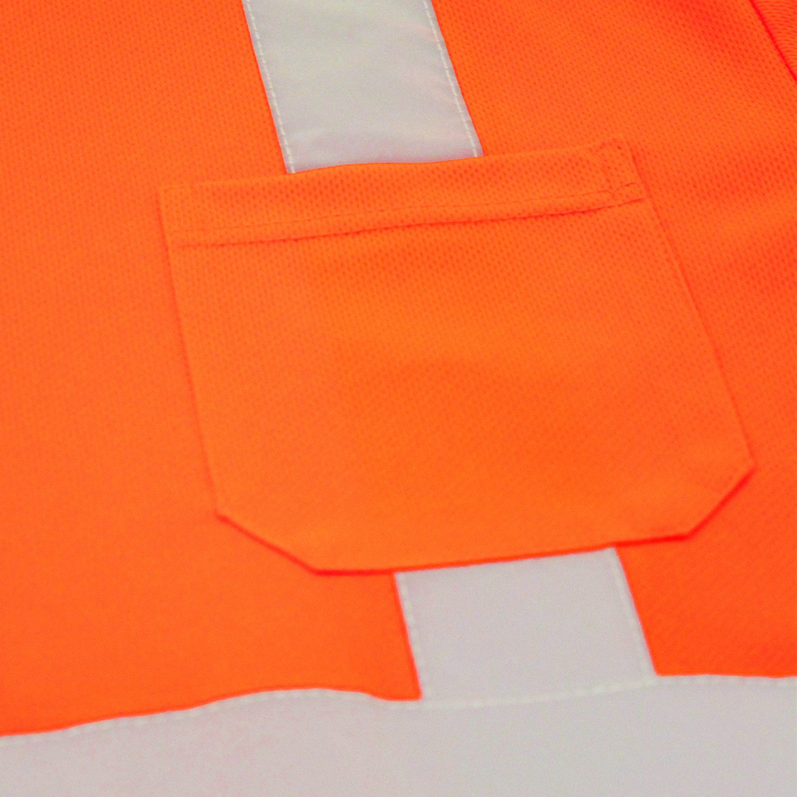 5 Pack Hi Vis T Shirt ANSI Class II Reflective Safety Orange Short Sleeve