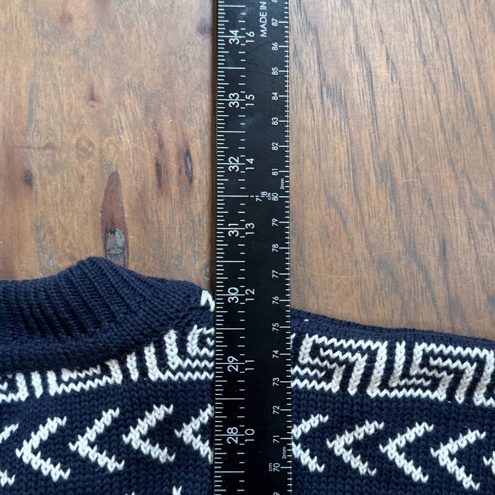Vintage Nautica Sweater Mens XL Blue Fisherman Knit Navy Nautical Pullover 90s