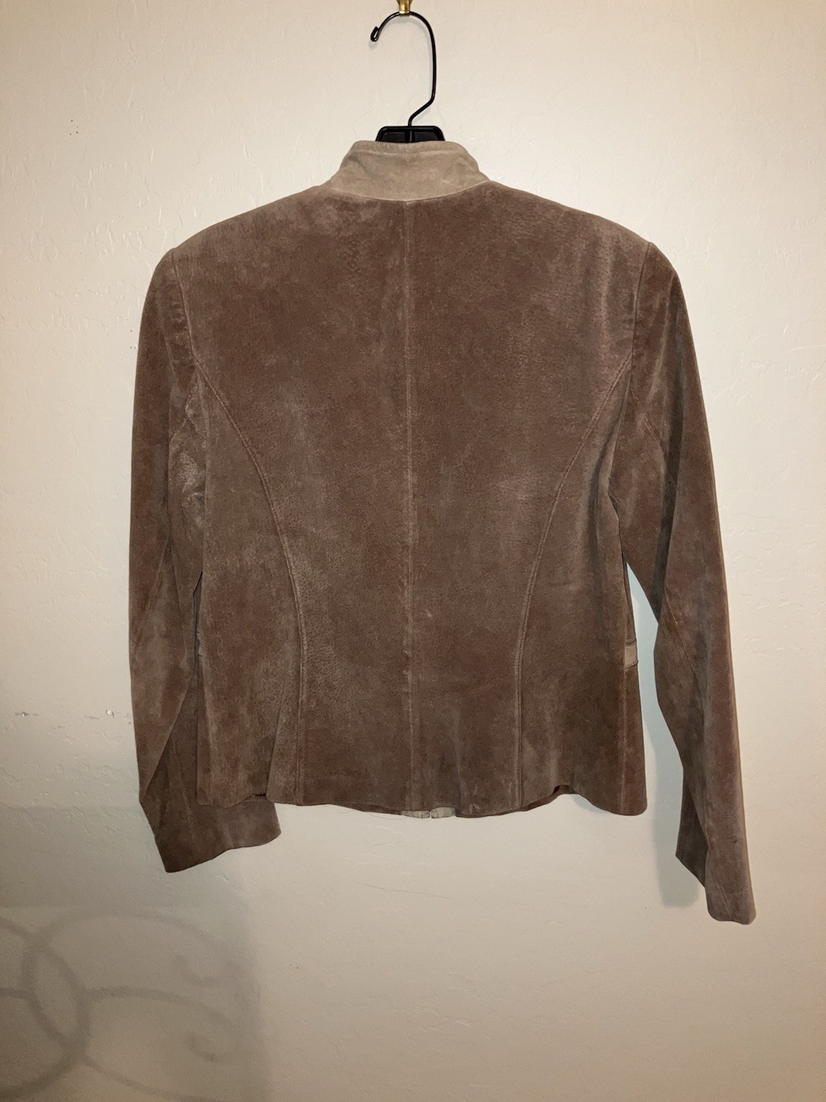 Pritti women’s Brown Leather Jacket Zipper Size S Excellent Condition