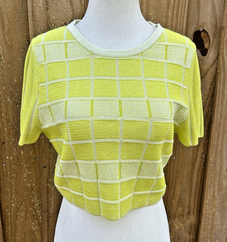 Solid & Striped The Cara Top in Pear & Marshmallow XL