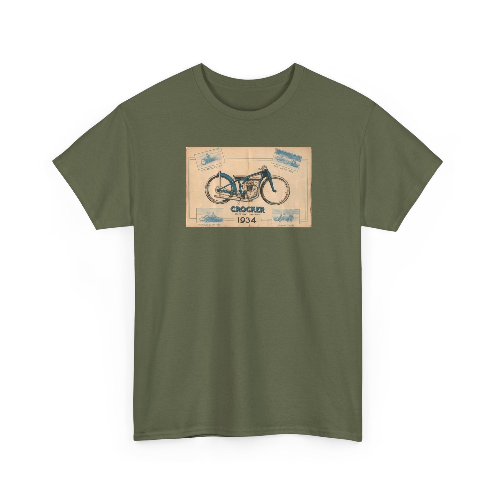 Crocker Motorcycles 1934 Speedway Machine Vintage Unisex T-Shirt