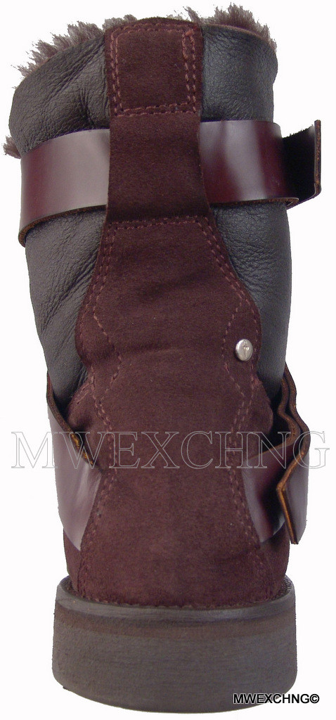CESARE PACIOTTI FASHION SHEARLING SUEDE BOOTS US 11 ITALIAN DESIGNER MENS SHOES