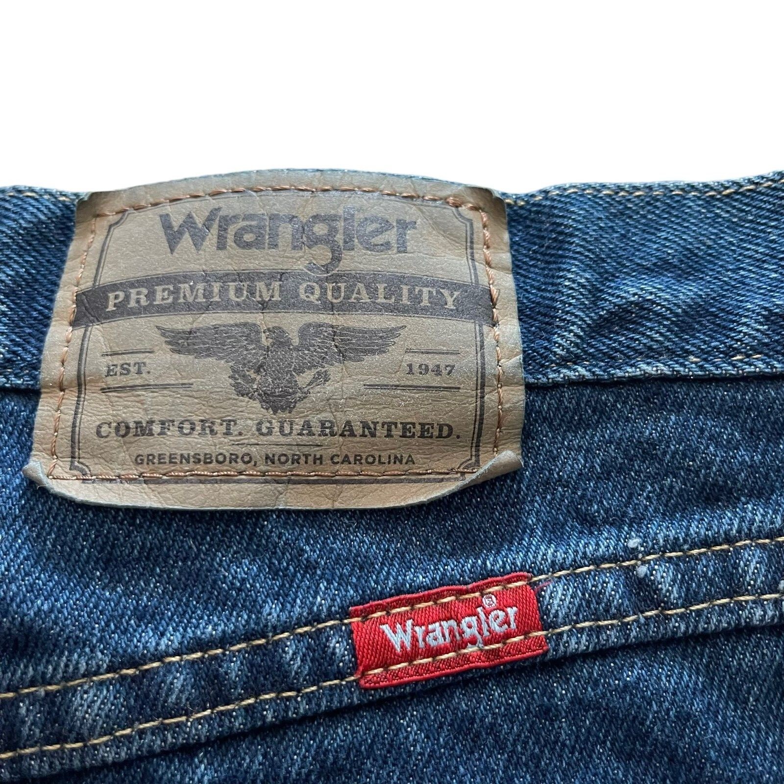 Wrangler Men’s Five Star Premium Denim Straight Relaxed Fit Jeans Big and Tall