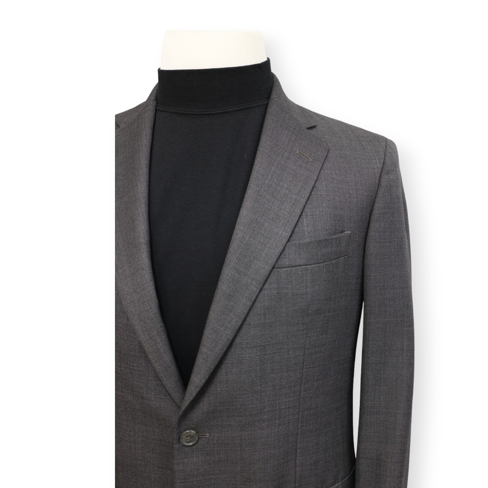 CORPORATE IMAGE TOM JAMES mens solid gray sport coat suit jacket blazer 38 R