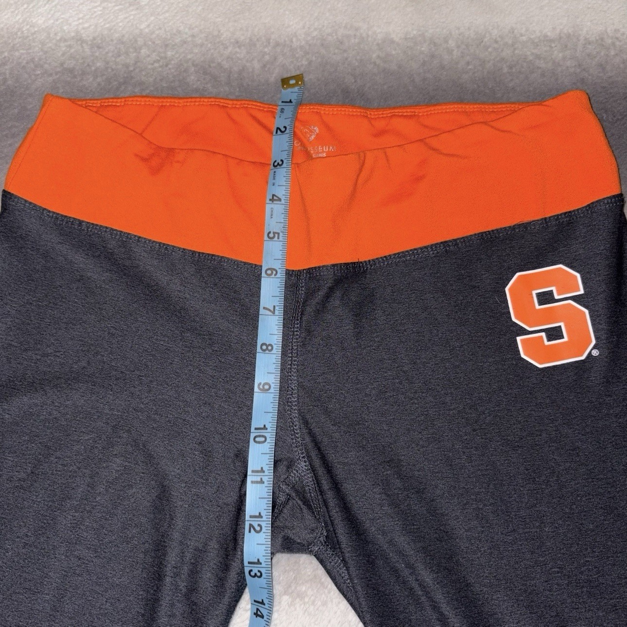 Colosseum Syracuse Orange Charcoal Gray Athleisure Leggings L