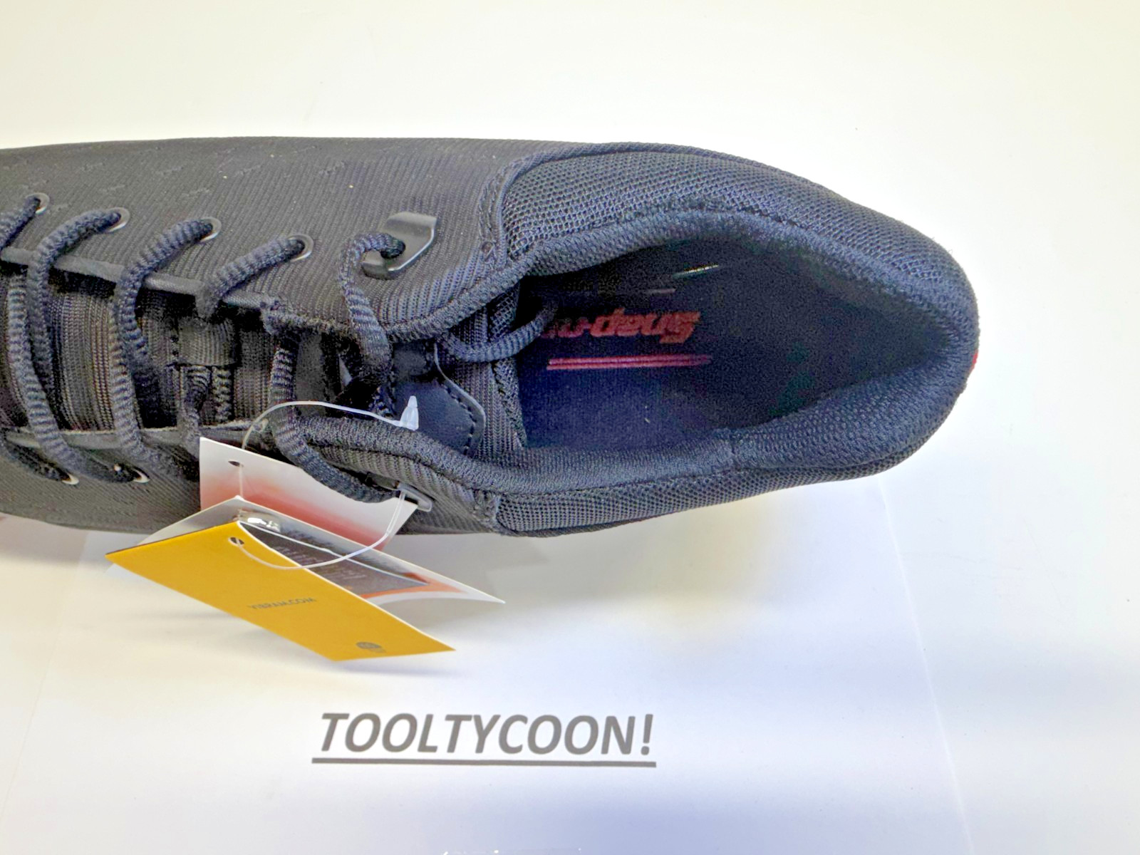 SNAP-ON Tools NEW Throttle Lace Up Shop Shoes BLACK US13 MENS