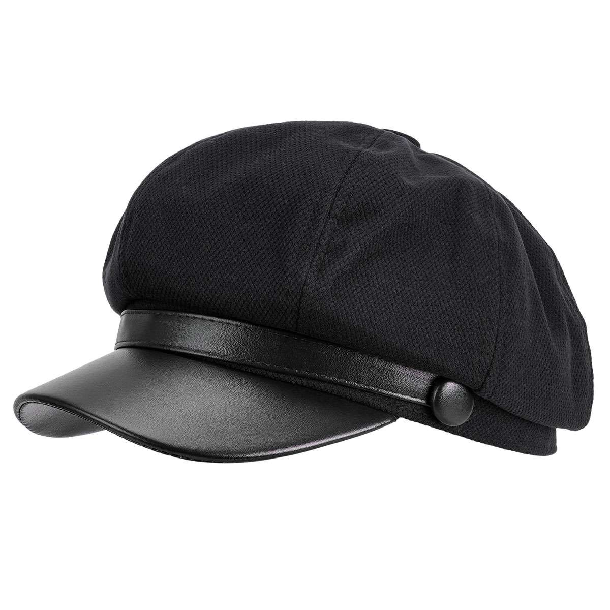 Fashion Women Men Newsboy Hat Baker Boy Peaked Beret Cap Vintage Visor Hat Cap