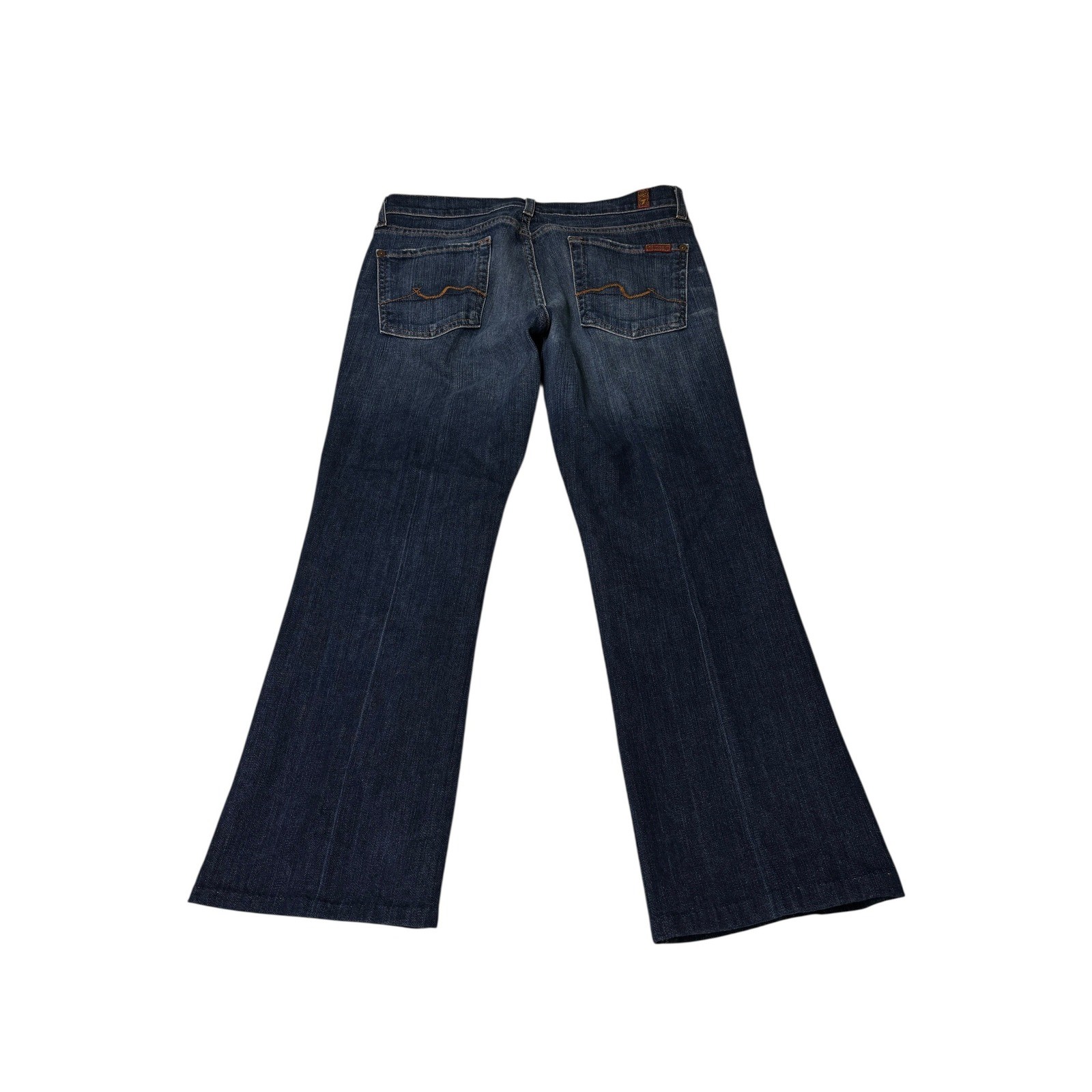 7 For All Mankind Flare Leg Jeans Dark Wash Blue Size W29xL25