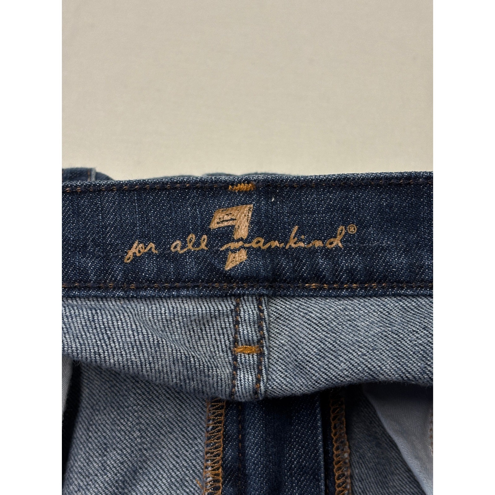 7 For All Mankind Flare Leg Jeans Dark Wash Blue Size W29xL25