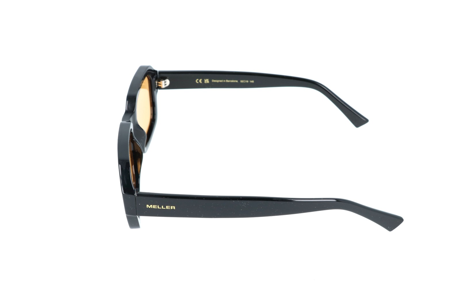 Meller Marli Black Rectangle Sunglasses 52-19-145