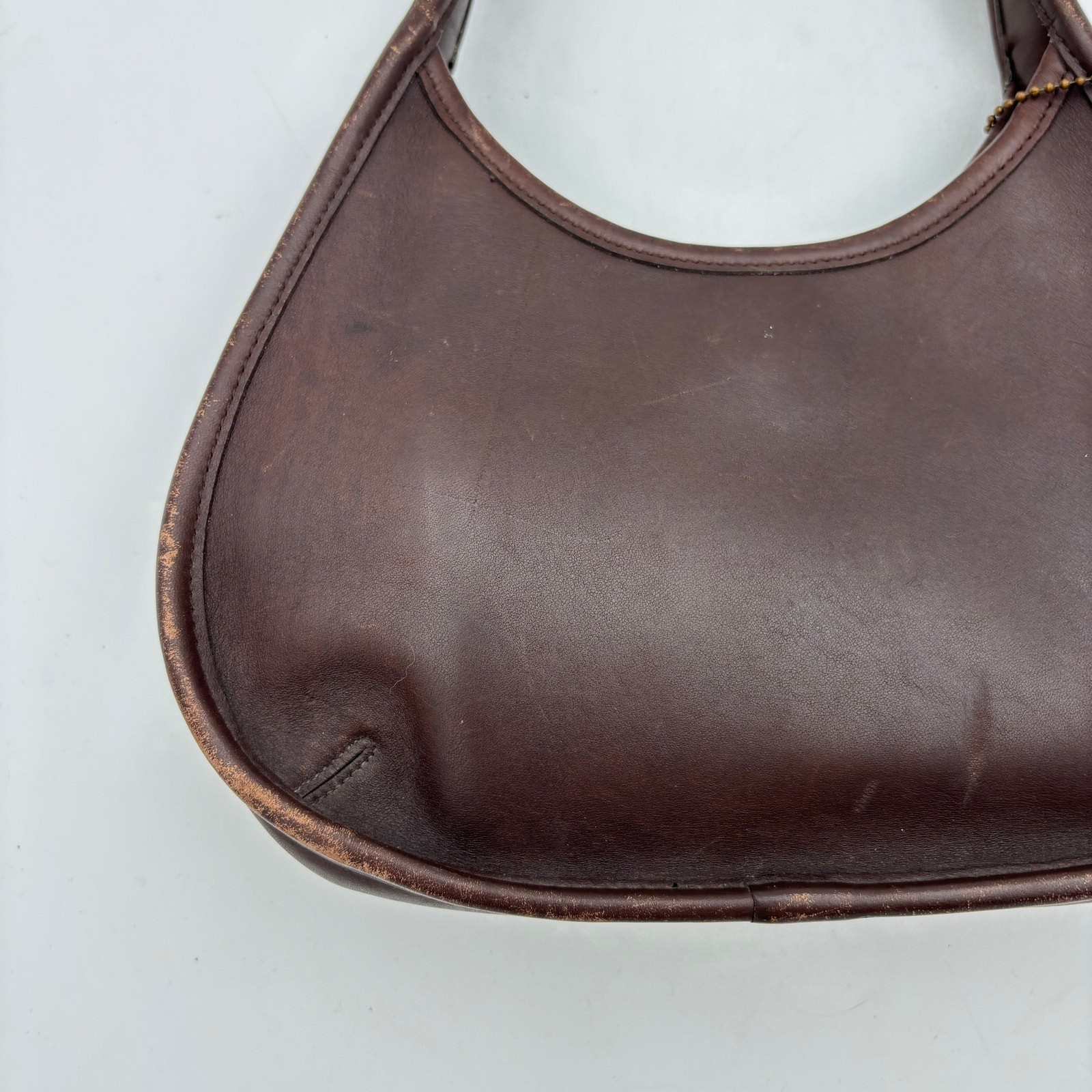 Vintage Coach Mini Ergo Mahogany Handbag Satchel Leather Hobo 9027 Made in USA