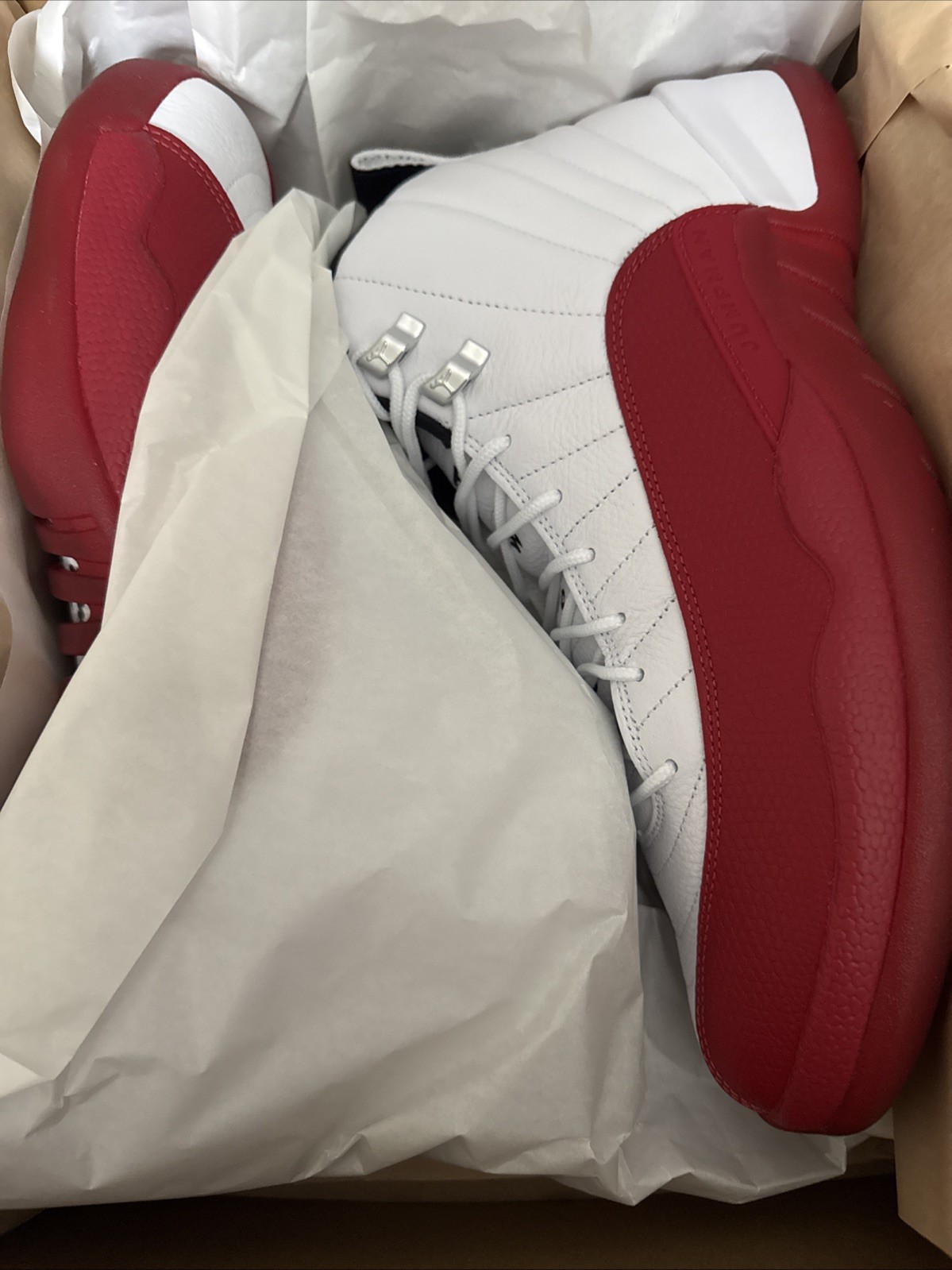 Nike Air Jordan 12 Cherry Size 13 CT8013-116 White Red NEW Authentic
