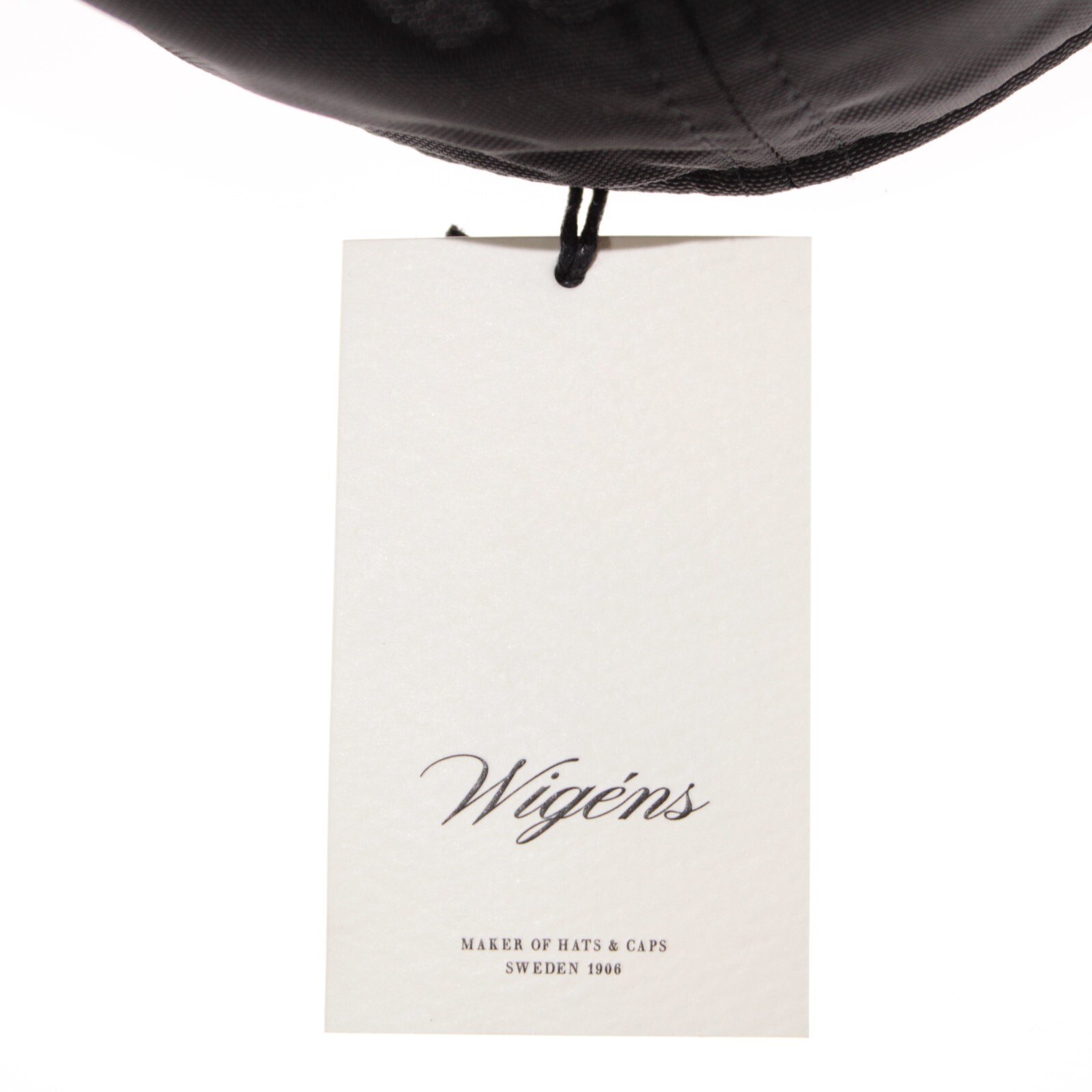 Wigens NWT Baseball Cap w/ Ear Flaps Size 59, 7 & 3/8ths Black 100% Polyamide