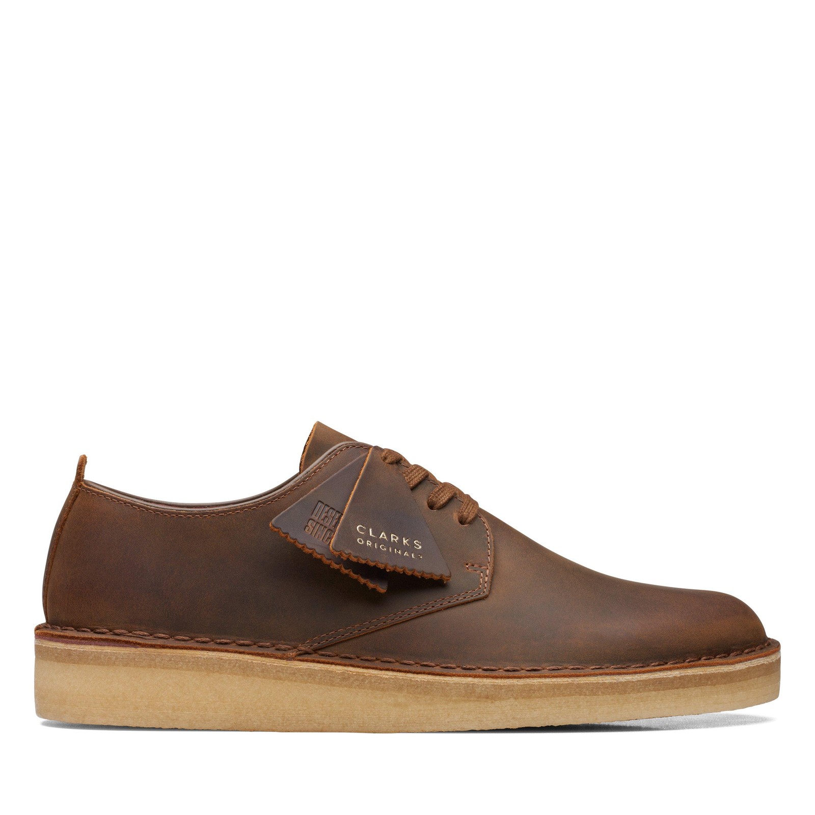 Clarks Originals Mens Coal London Brown Leather Casual Shoes