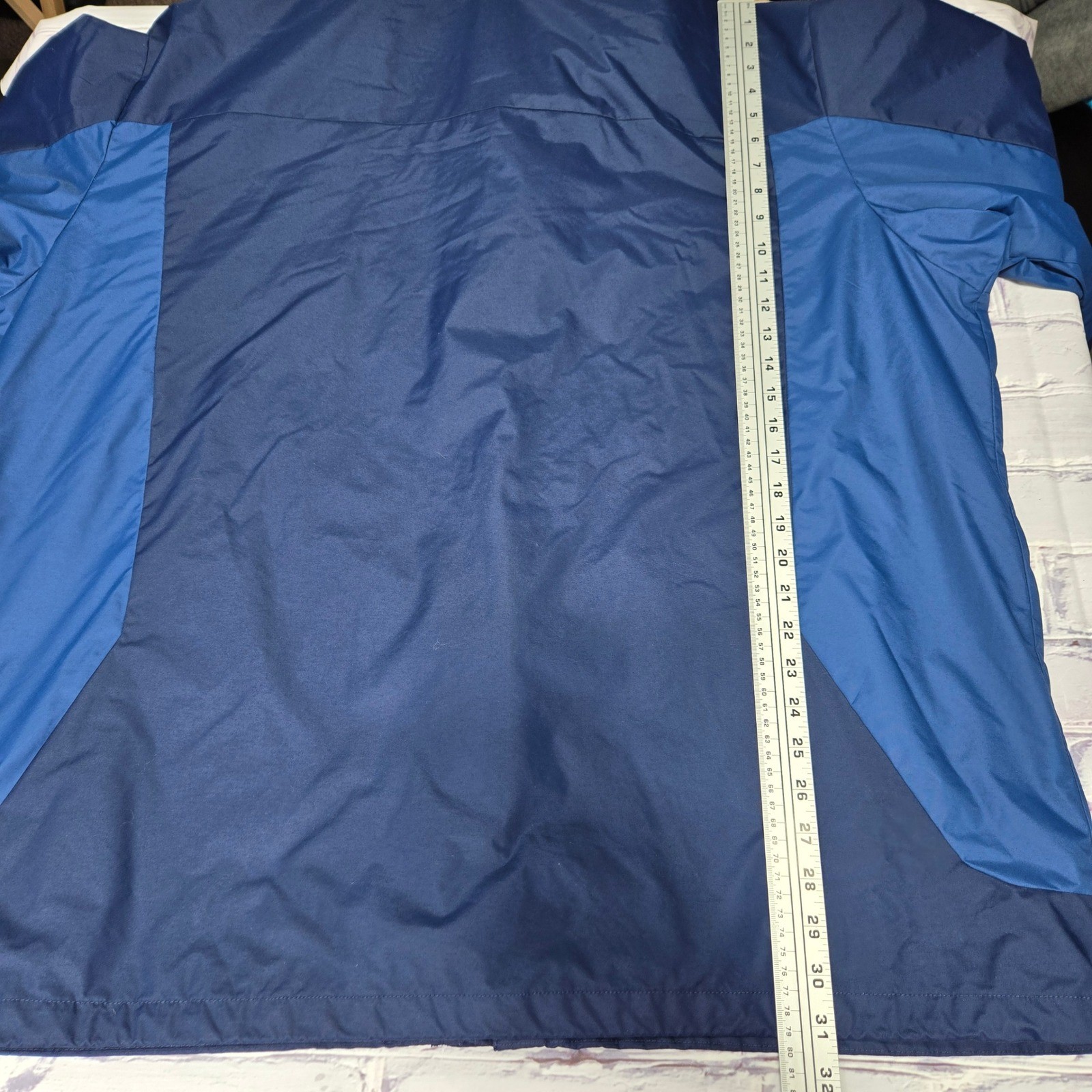 Columbia Interchange 3-in-1 Jacket Mens XXL Navy Blue Waterproof Shell Fleece