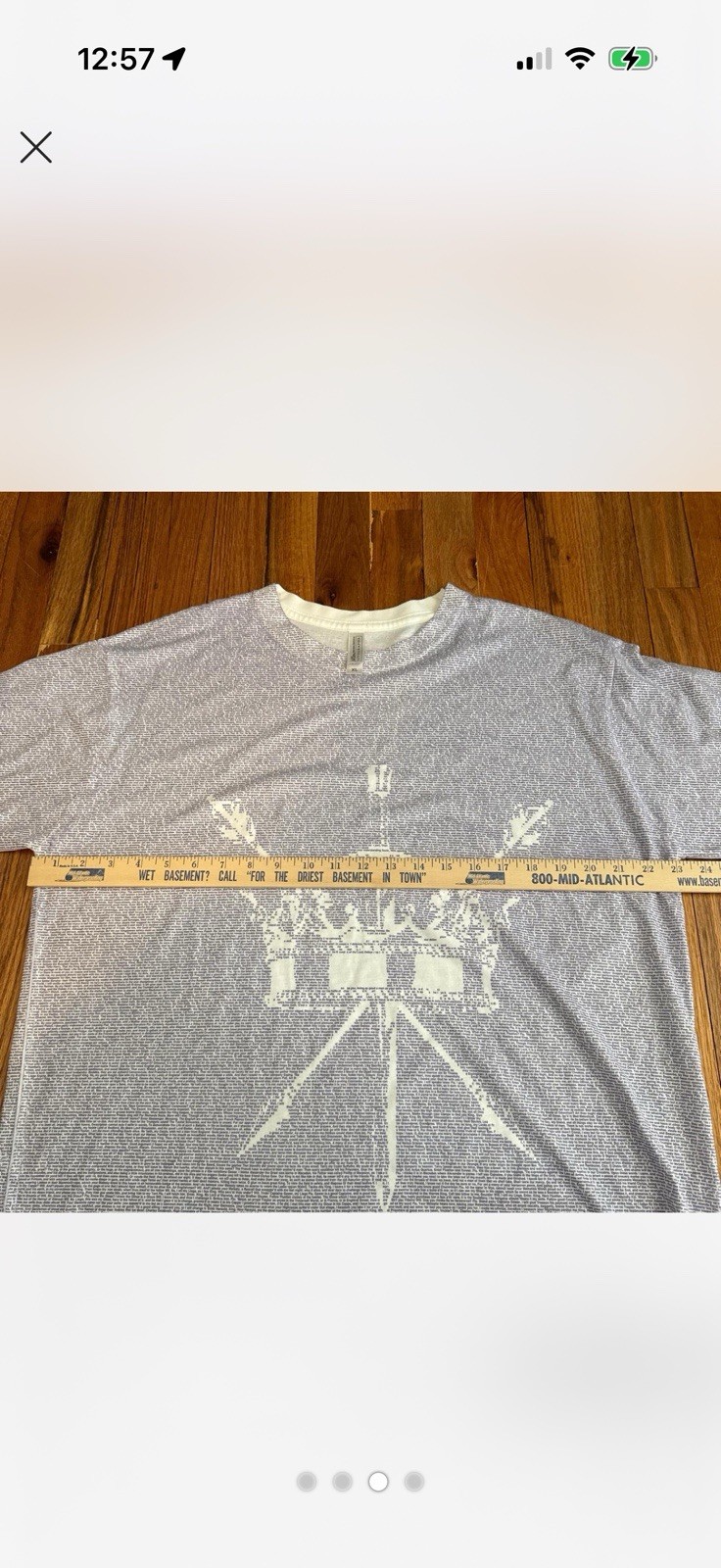 Unique Design Small Wording Aop T-shirt XL