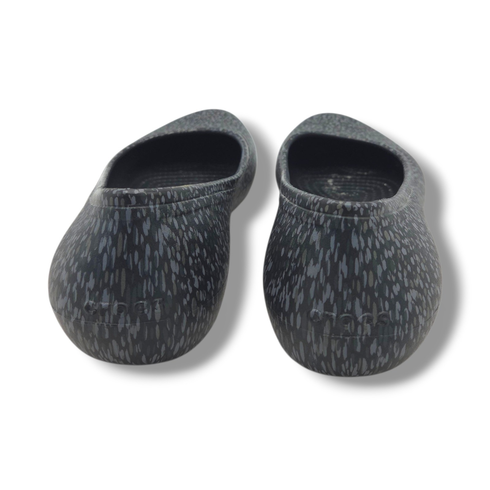 Crocs at Work Flats Womens 11 Black Dots Slip Resistant