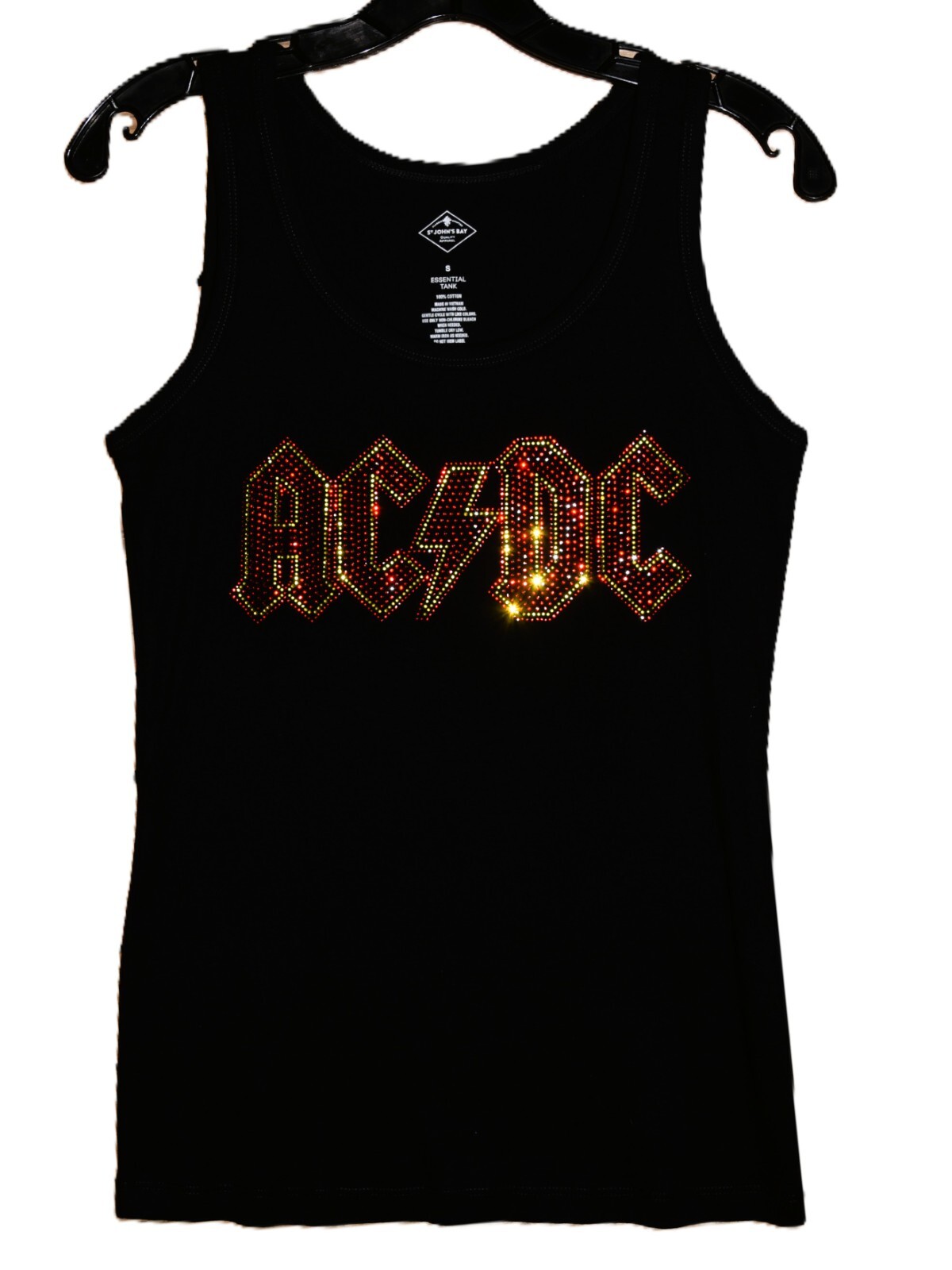 AC/DC rhinestone bling shirt or tank XS S M L XL XXL 1X 2X 3X 4X 5X