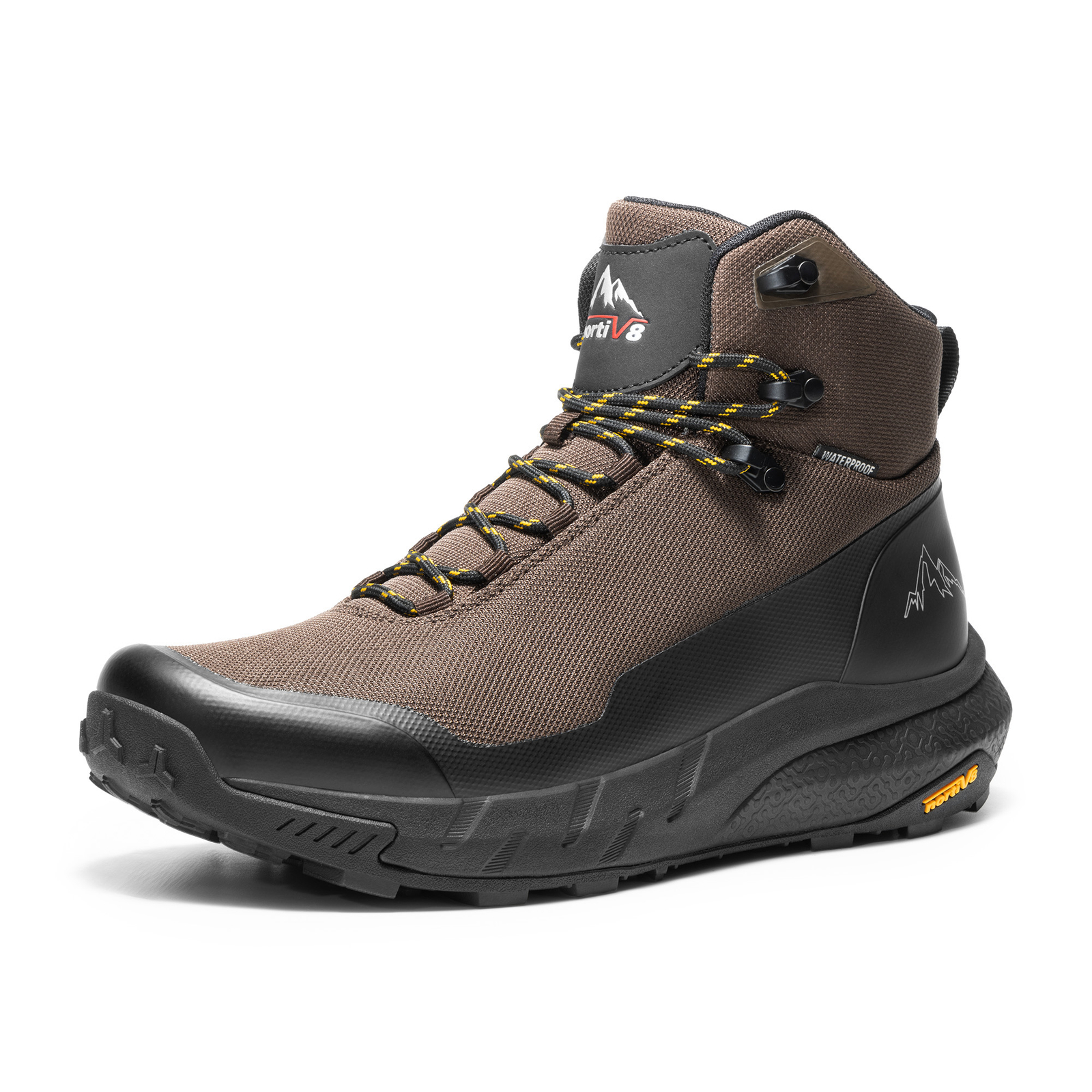 NORTIV 8 Men’s Waterproof Hiking Boots Lightweight Breathable Trekking Shoes