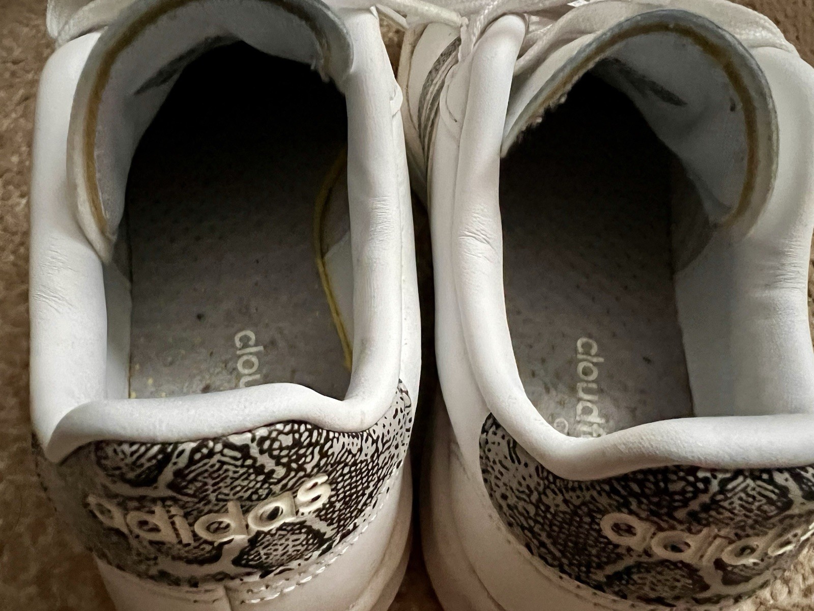 Snake print stripes! Cloudfoam Comfort Adidas US 6.5 UK 5 FR 38 JP 235