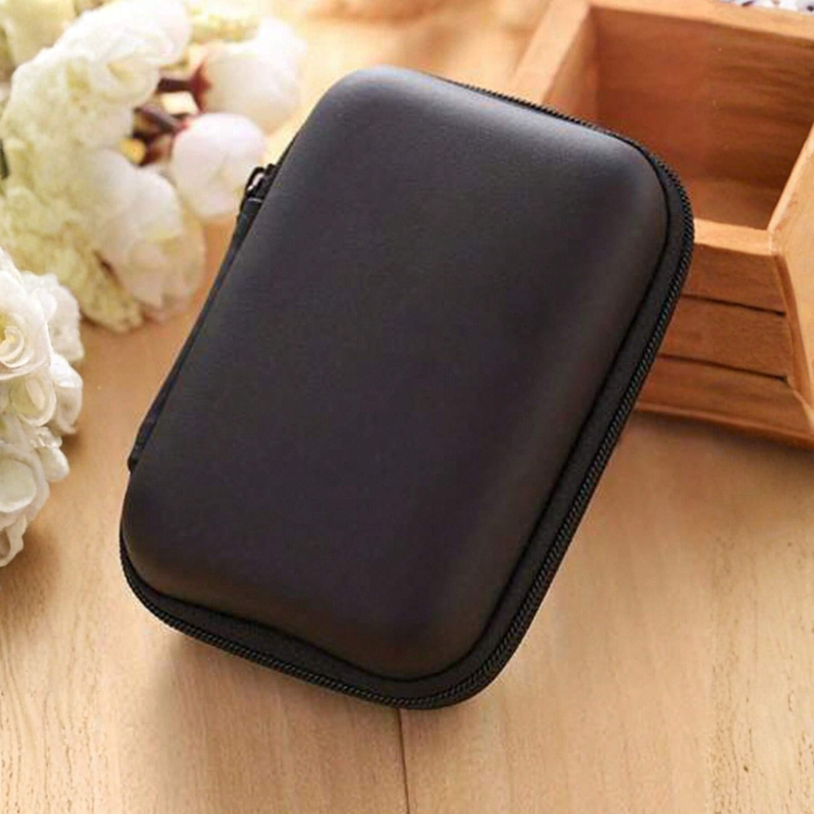 Portable Mini Travel Cable Earphone Phone Charger Storage Case Pouch Coin Purse