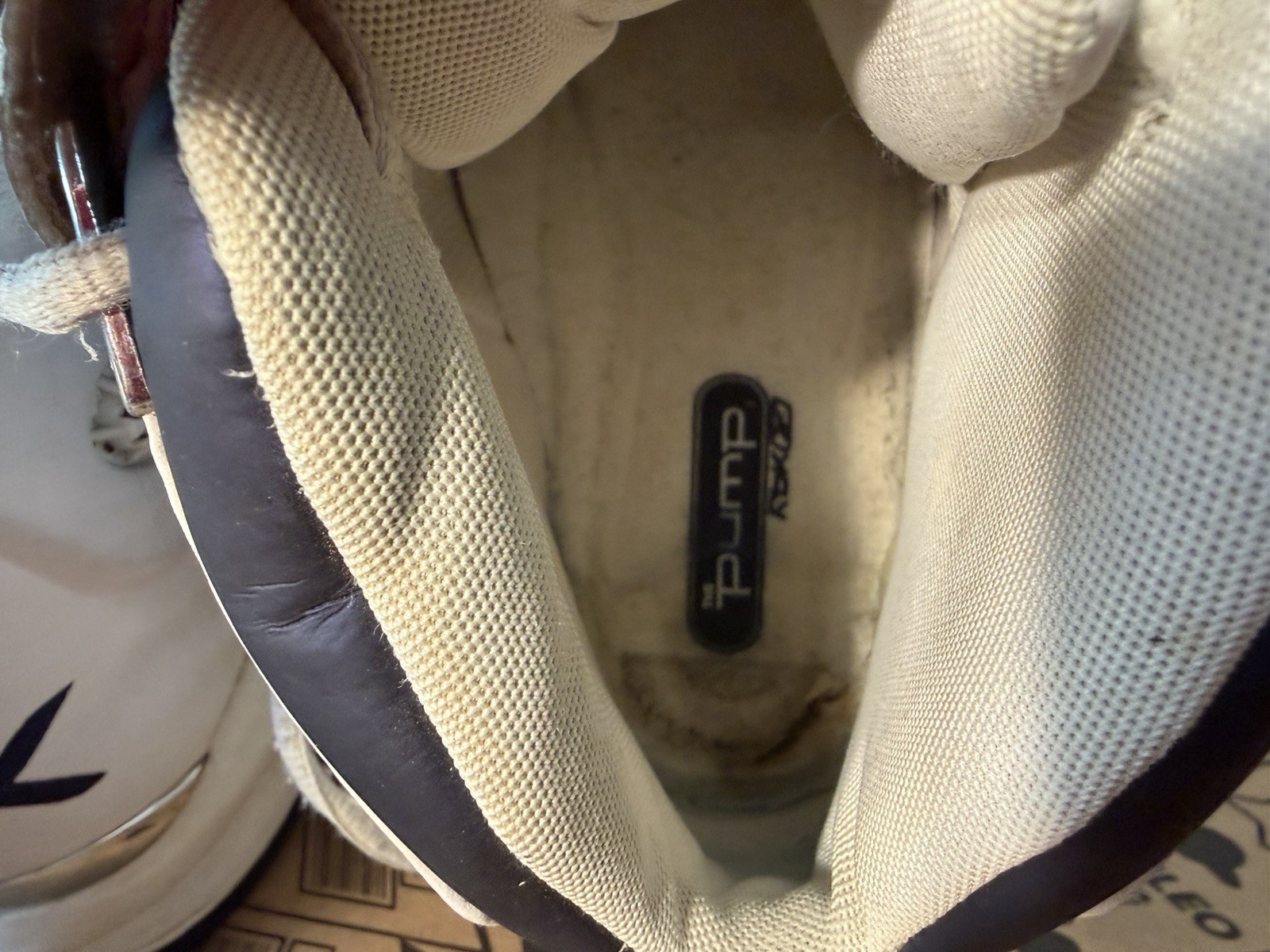 vintage pair of Reebok ATR The Pump basketball shoes,