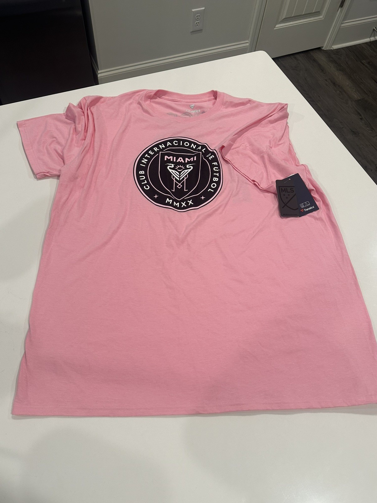 Men’s Fanatics MLS Inter Miami Messi shirt Officially Licensed Pink SZ 2XL NWT