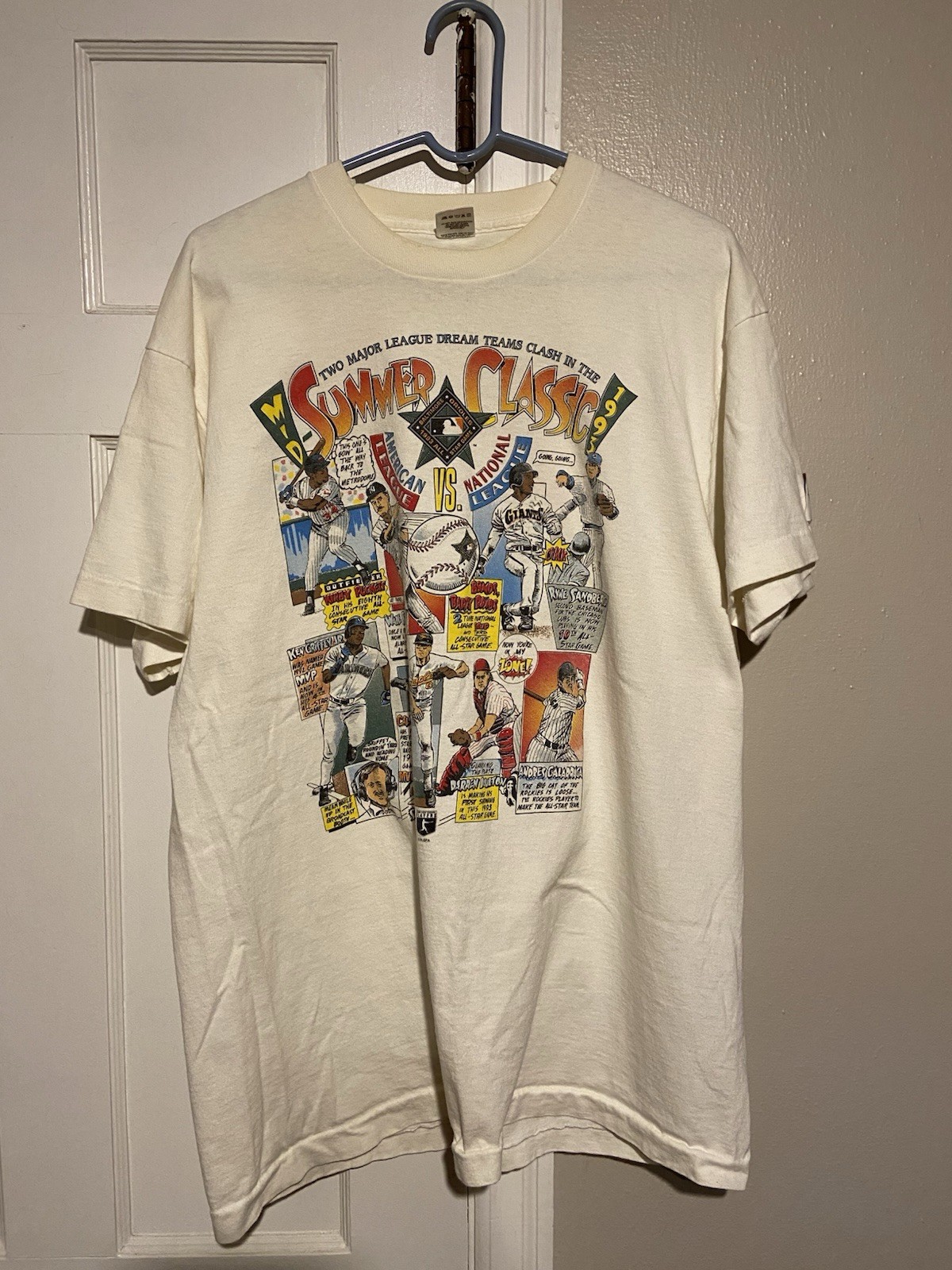 1993 MID SUMMER CLASSIC All Star Game T-Shirt — 90s MLB RARE VINTAGE — XL