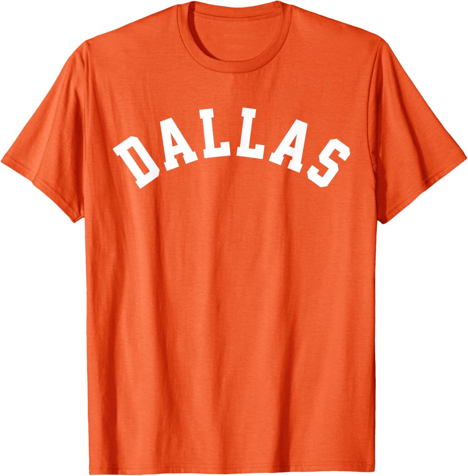Dallas Texas Tops Women Men Summer Letter Print Unisex T-Shirt