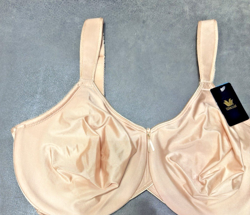 New With Tags Wacoal Bodysuede 85185 Full Coverage Underwire Bra Nude Beige