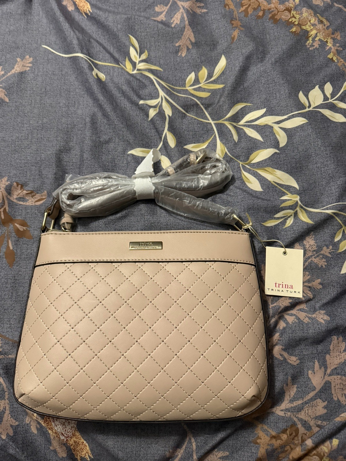 NEW Trina Turk Purse Shoulder Strap Handbag Cashmere Color