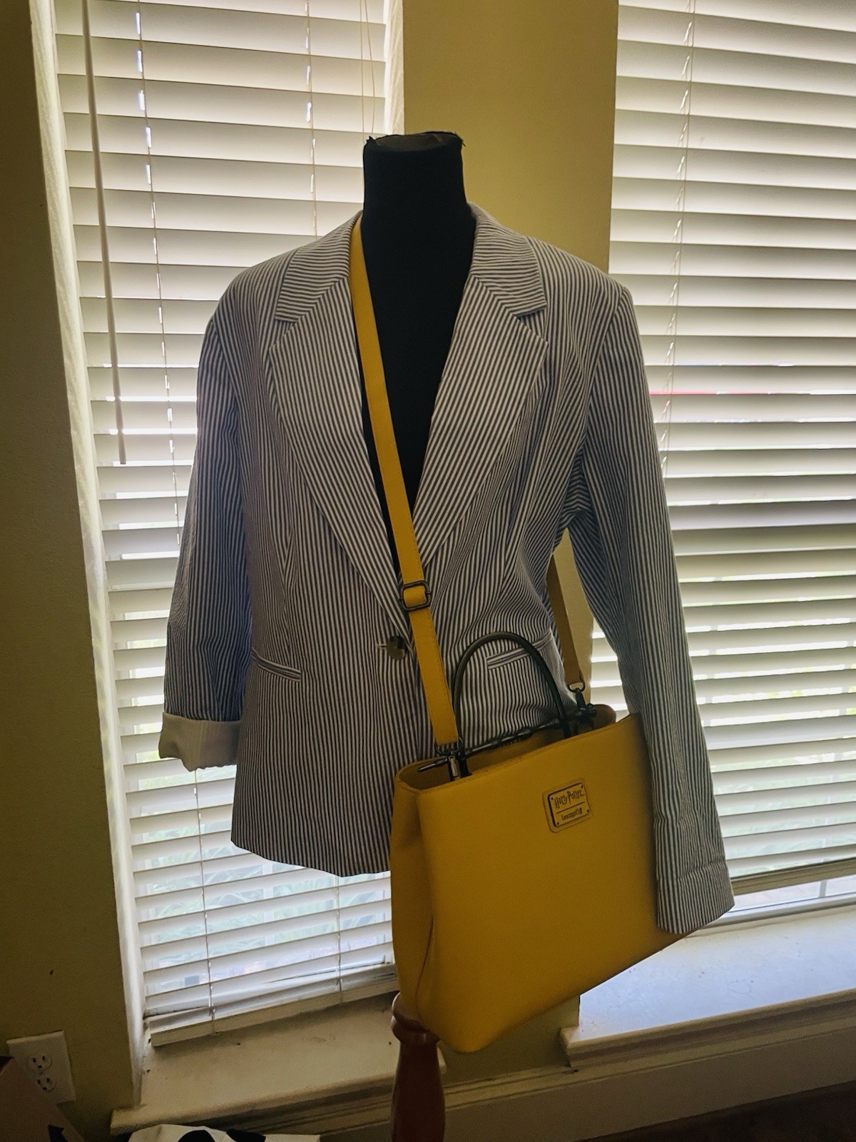 Harry Potter Deathly Hallows Loungefly Elder Wand Yellow Crossbody Purse