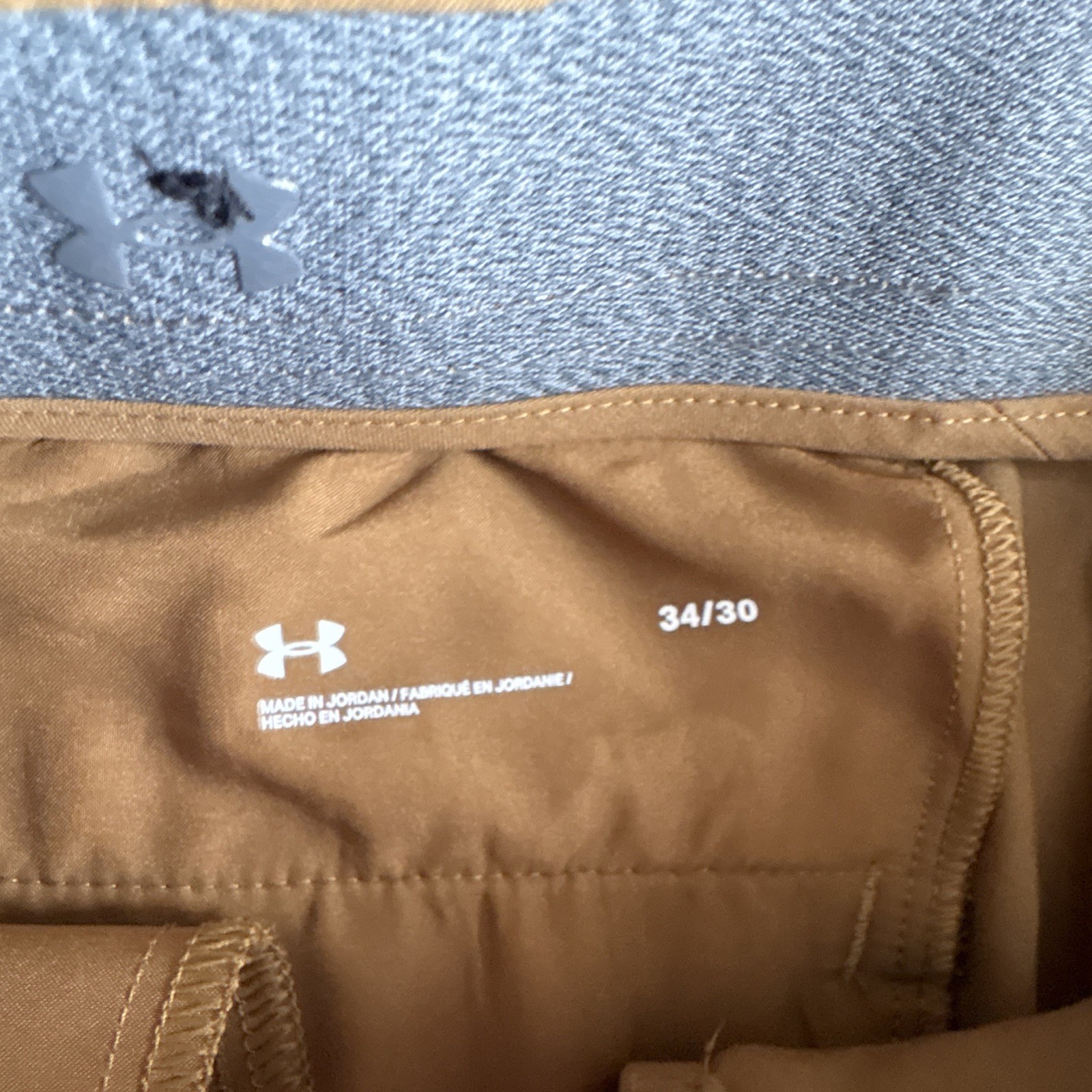 Under Armour Men’s Jogger Pants 34 30 Regular Tapered Elastic Waist + Shirt LG