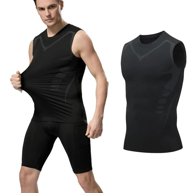 Shaperluv – Shaperluv Male Shaper Tank, Chest Gynecomastia Compression Tank Top