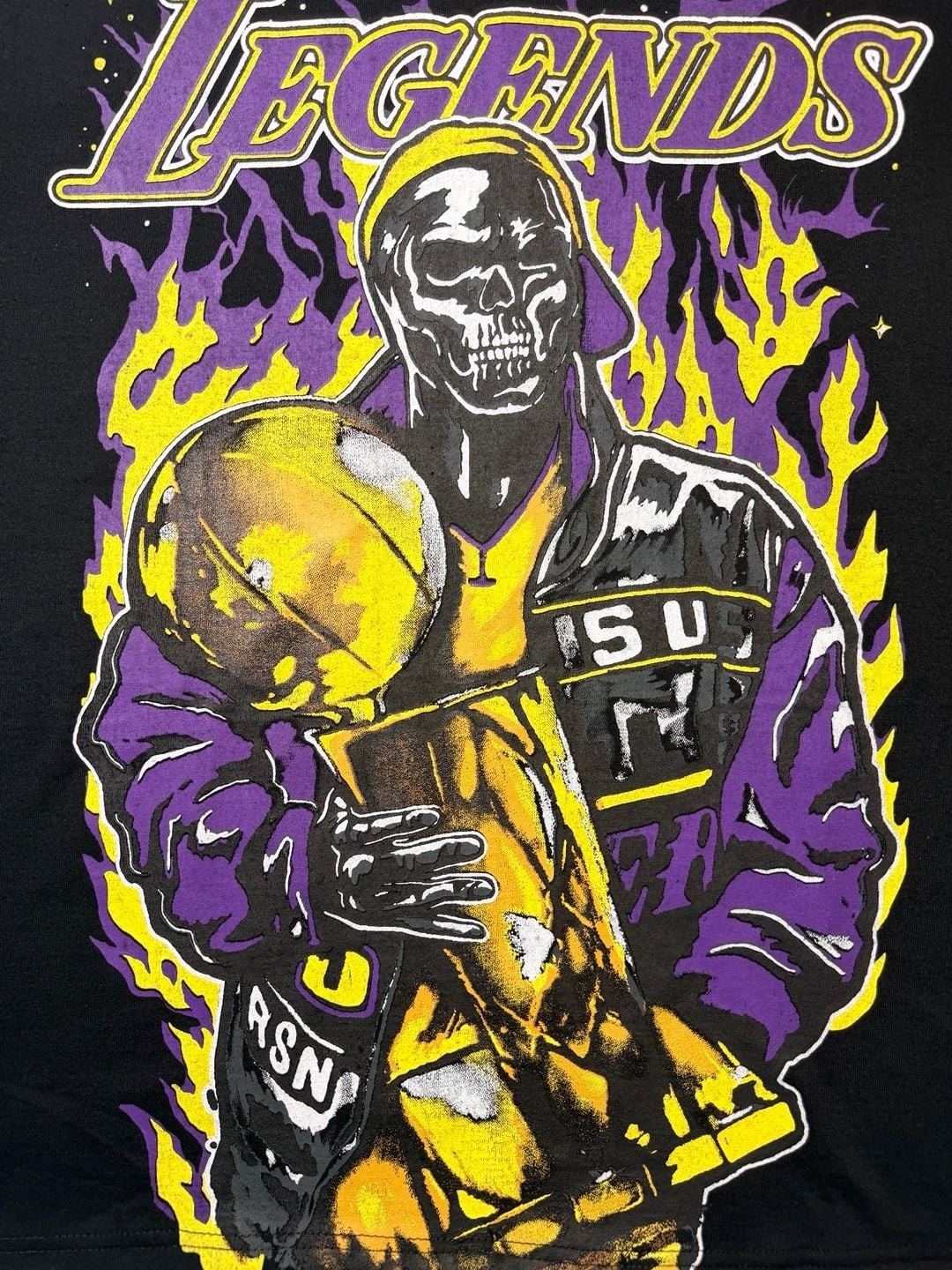 Reason Clothing Legends Mens Graphic T-Shirt Skull Basketball Champion Small Tee