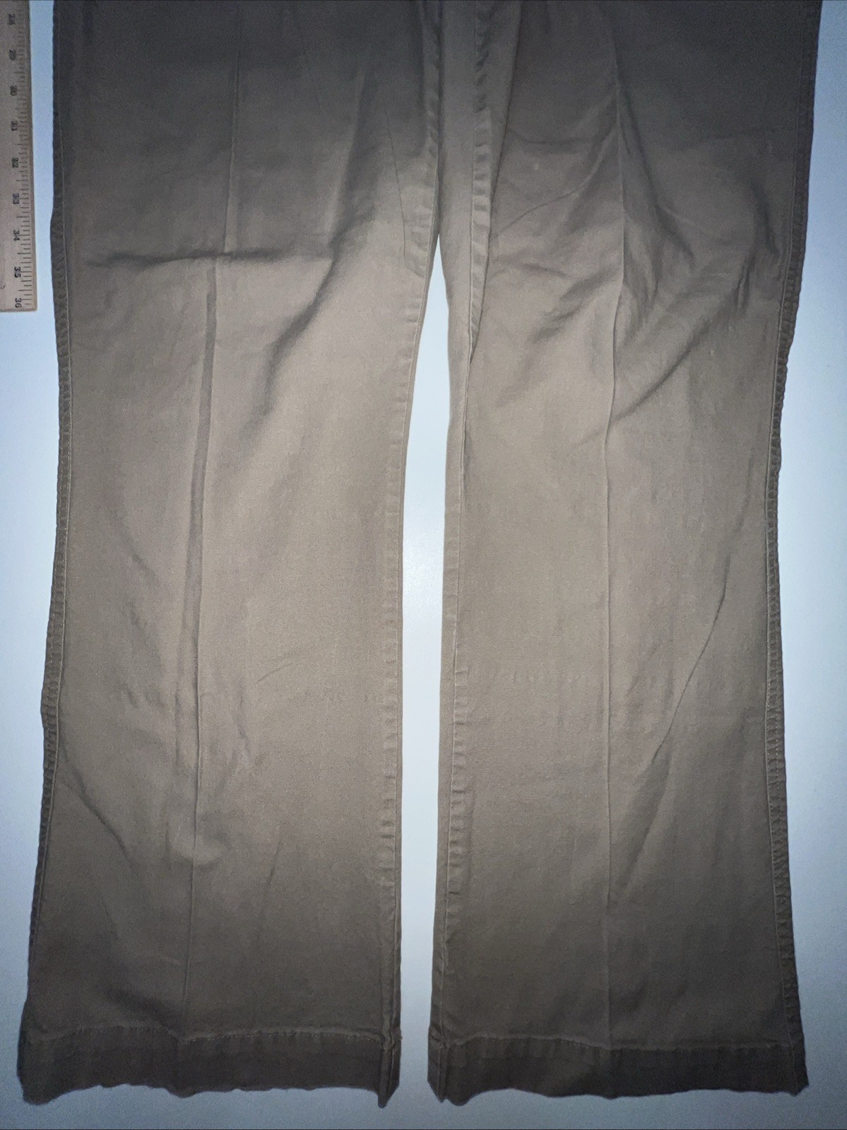 WOOLRICH Pants Woman’s Size 14 Tan/Brown Khaki 98% Cotton 2% Spandex Stretch