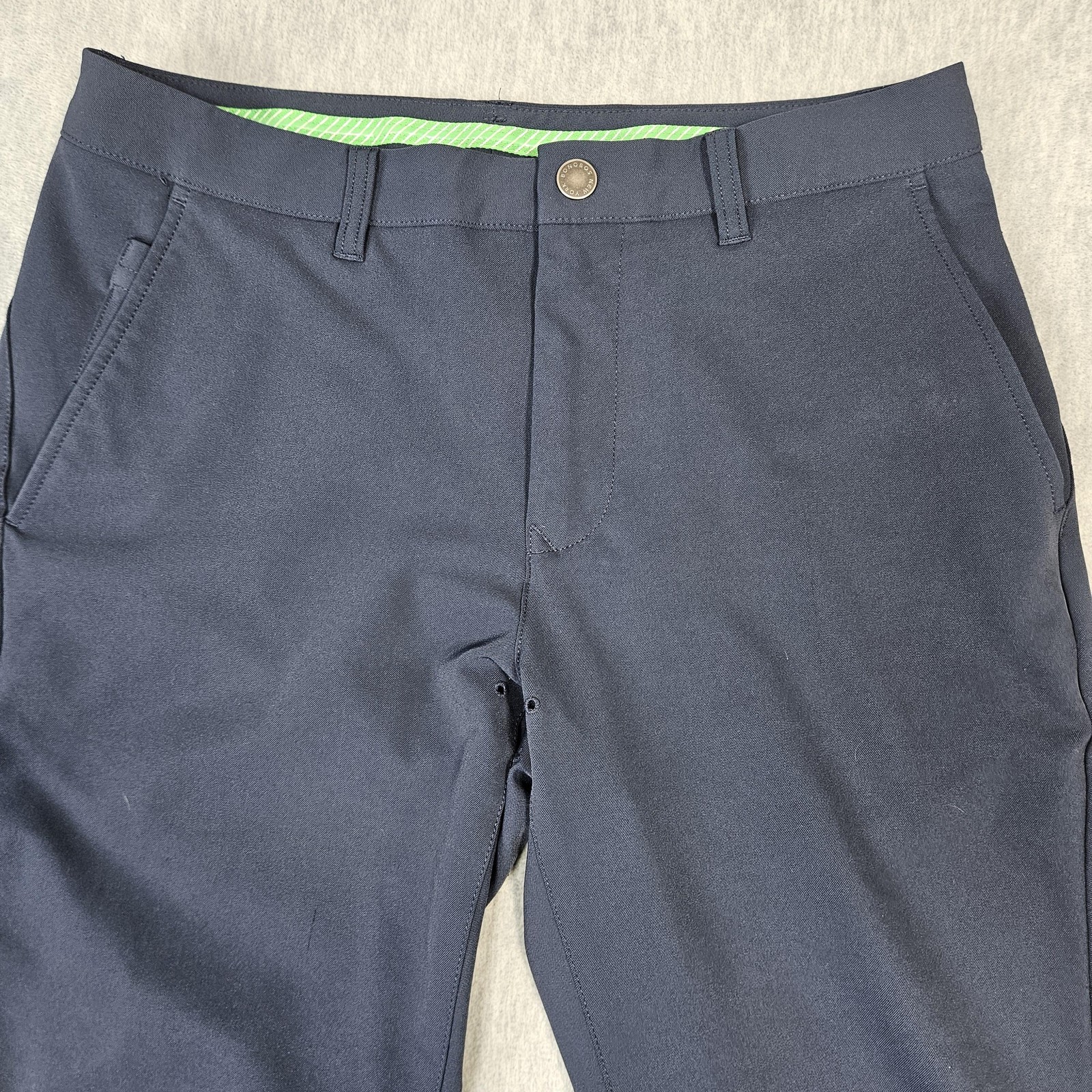 Bonobos Pants Mens 32×28 Blue Chino Slim Golf Microfiber Stretch Tapered