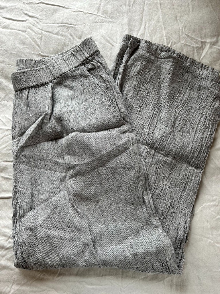 Eileen Fisher Women’s Small Organic Linen Cropped Pants Ankle