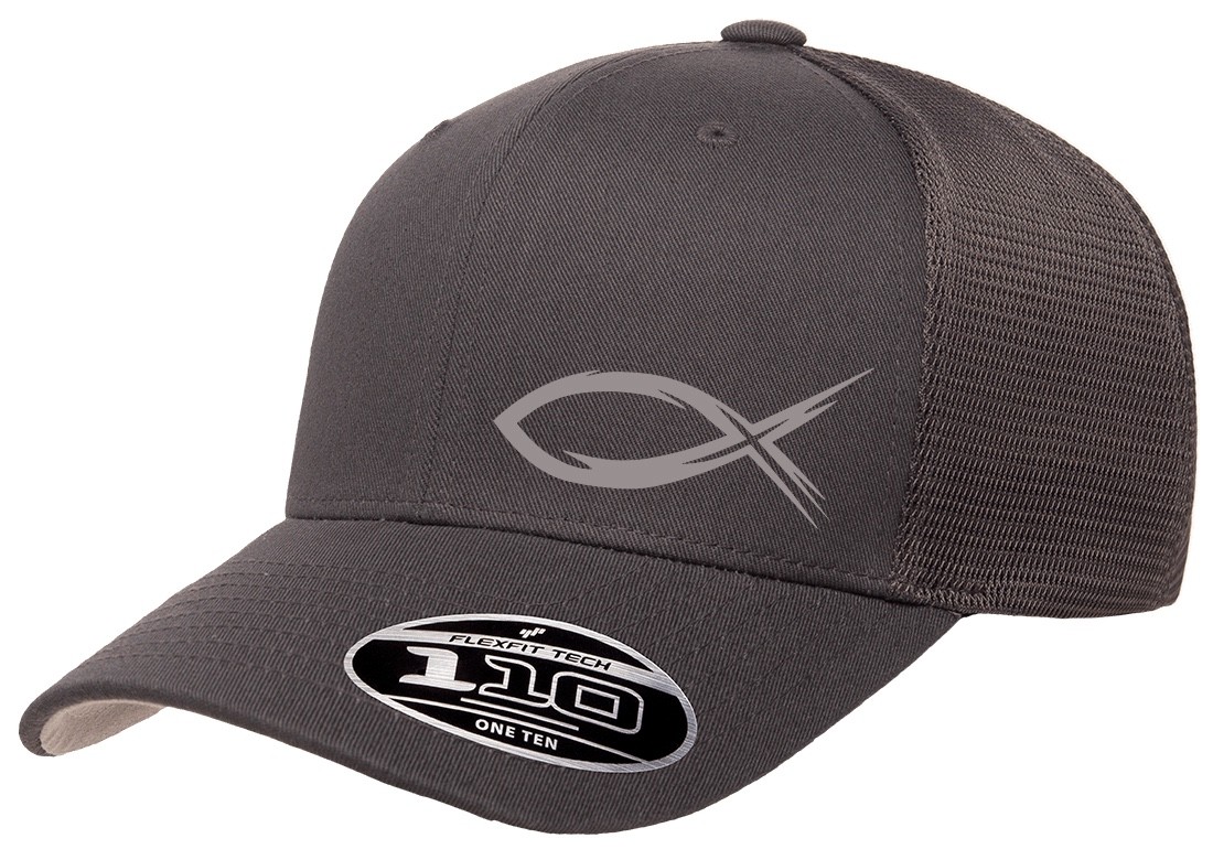 GOD JESUS RELIGION FISH TRUCKER SNAPBACK FLEXFIT 110M HAT *FREE SHIPPING*