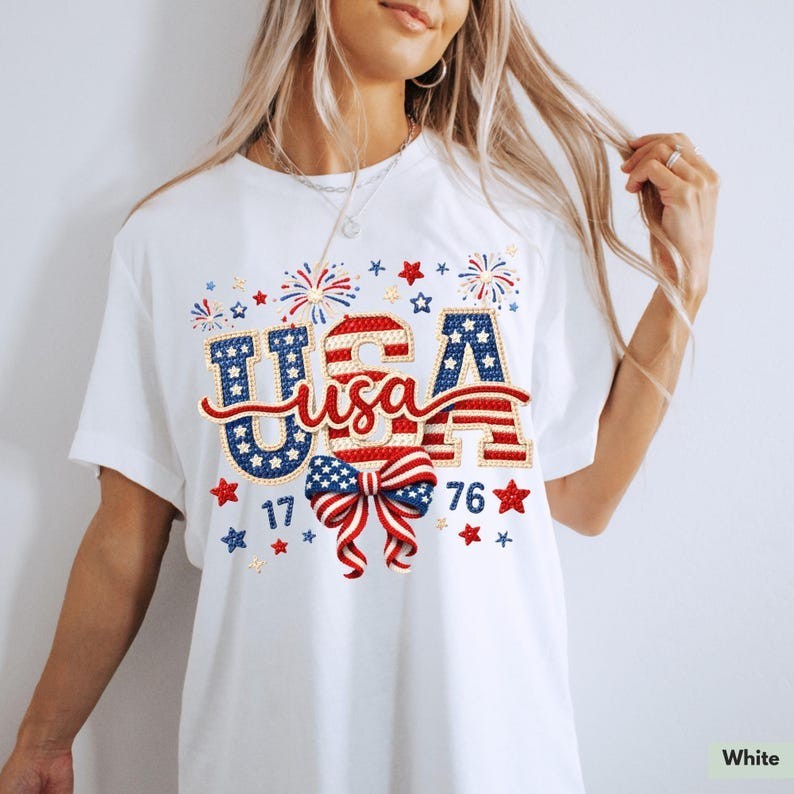 Comfort Colors USA Shirt for Independence Day TShirt for 4th of July – No Embro