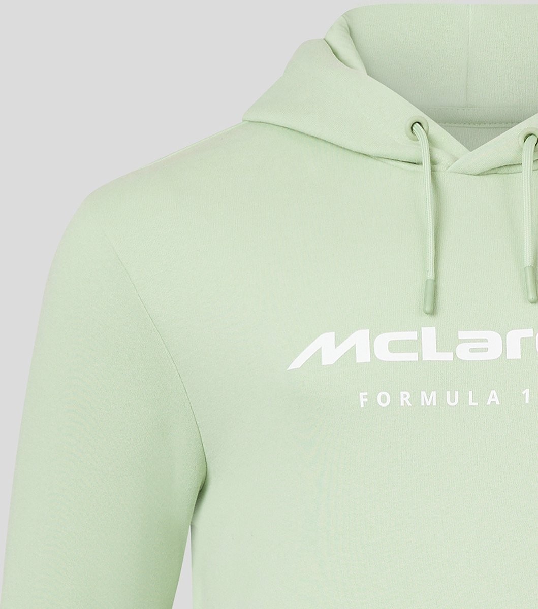 McLaren F1 Team Unisex Core Essentials Hoodie Sweatshirt Smoke Green Size Large