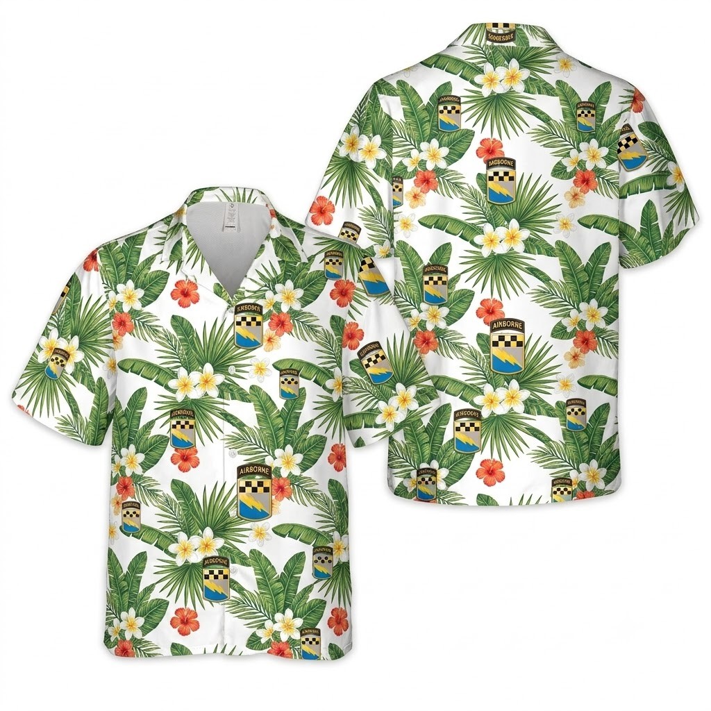 Us Army 525Th Military Intelligence Brigade (Airborne) Hawaiian Shirt