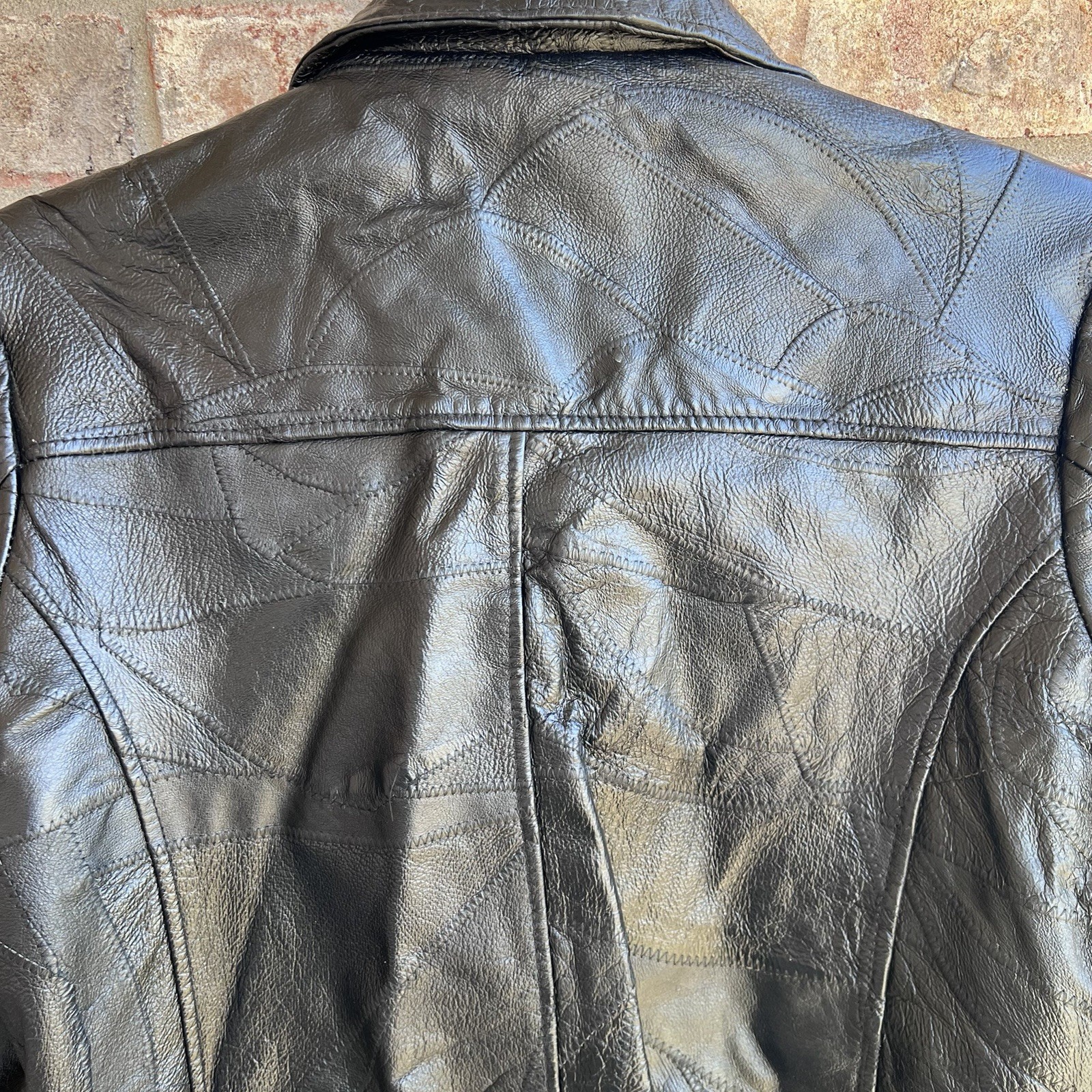 🍒💣 Vintage 80’s Black Leather Blazer Style Jacket