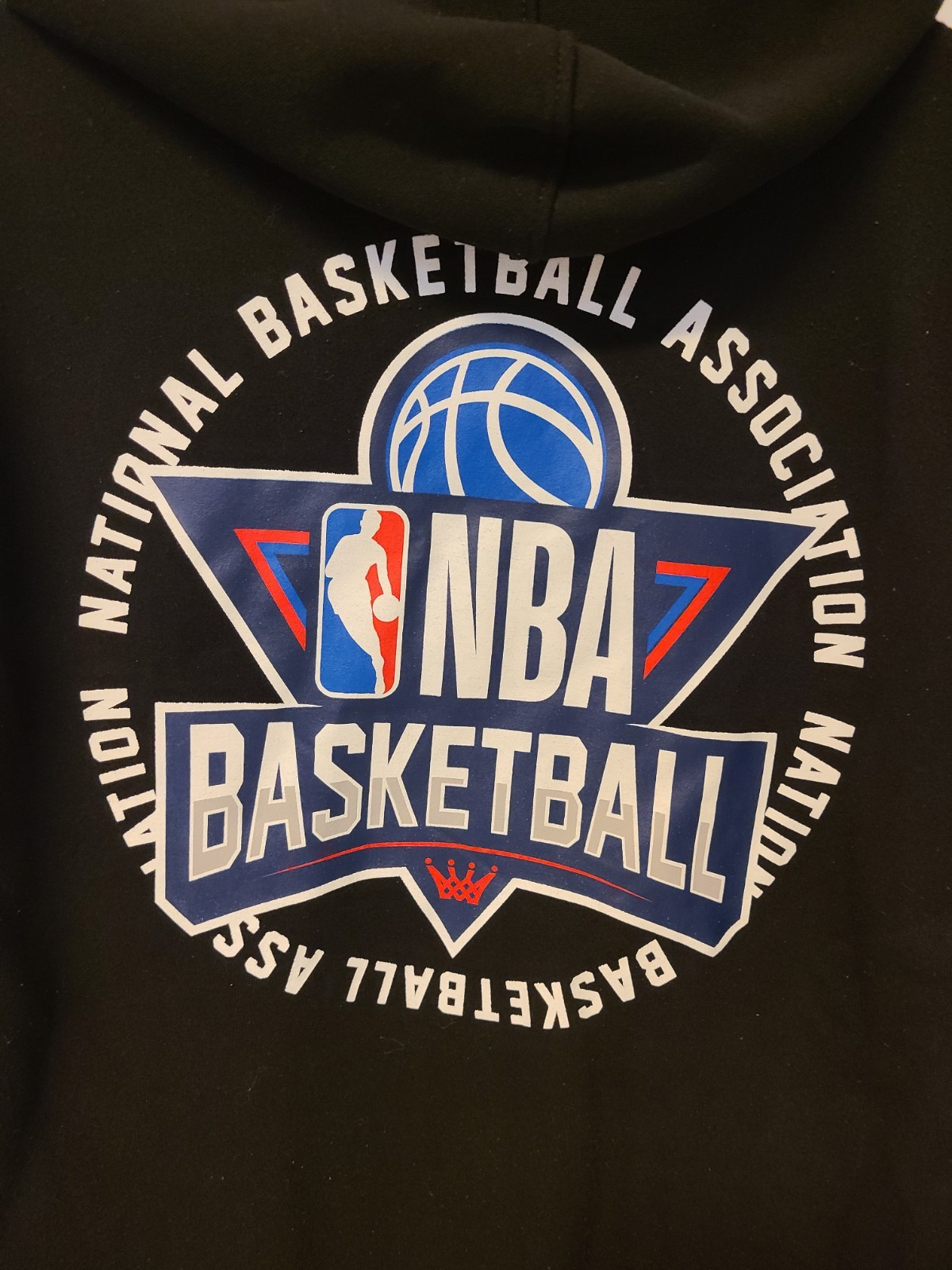 NBA Hoodie men’s Basketball Sweatshirt Black Large Pullover