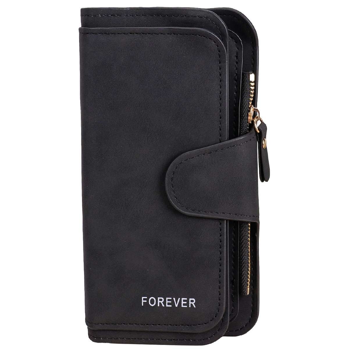 Large Capacity Women Leather Wallet Long Clutch Card Holder Purse Hasp Handbag