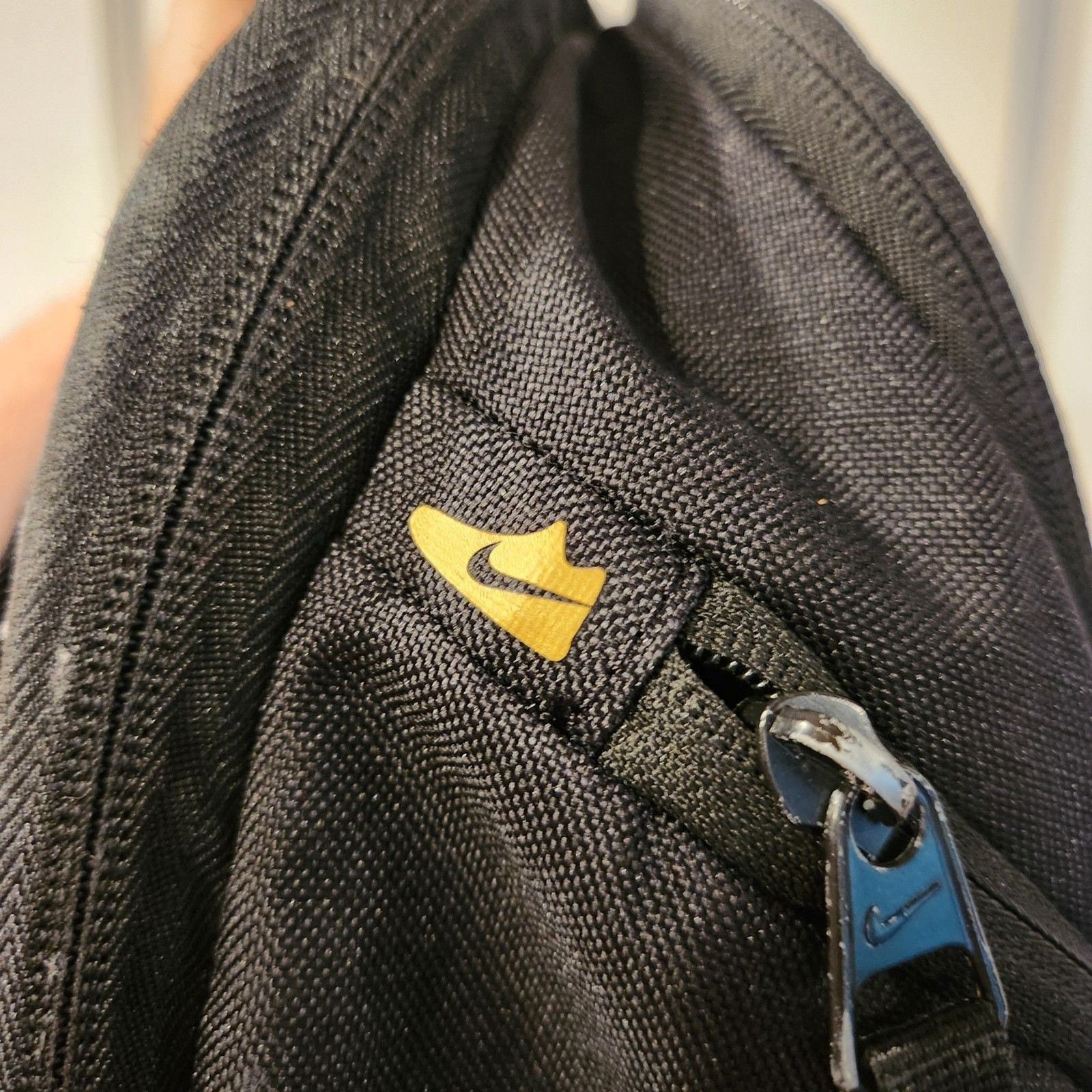 Nike Backpack Hoops Elite Pro Black Gold Basketball Travel Gym Bag Foil Lined