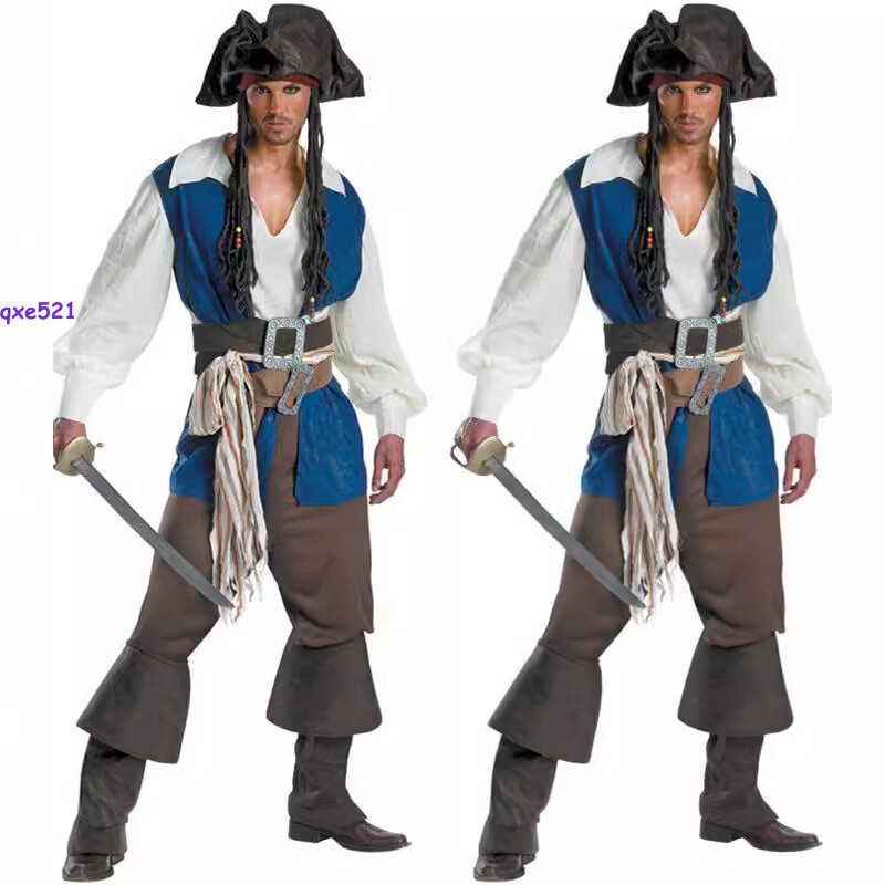 Pirates of the Caribbean sailor cosplay Costumes Halloween game clothing uniform