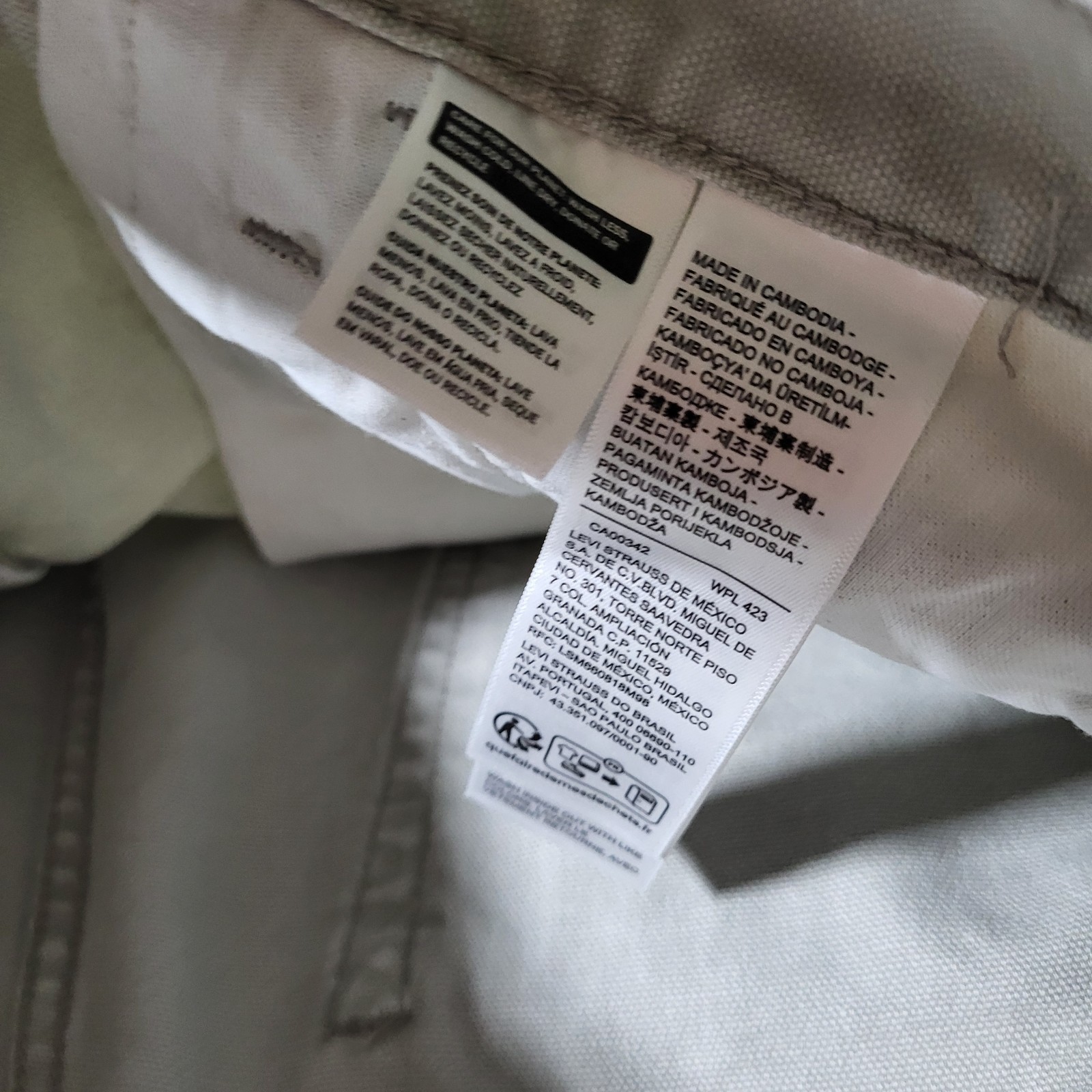 Levis 568 Double Knee Jeans 32×32 Carpenter Utility Loose Straight Men’s Gray