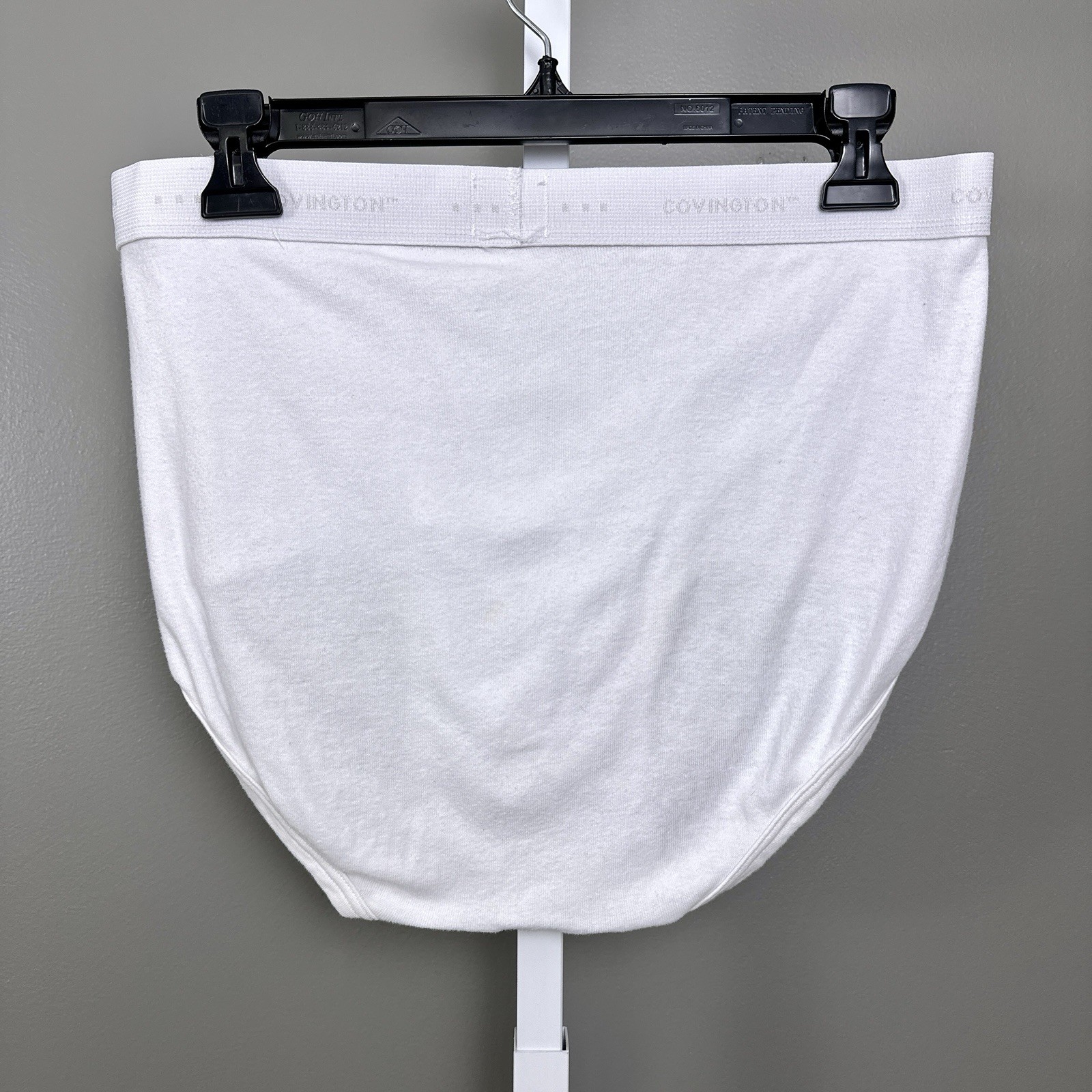 Vintage Covington Briefs Large 36-38 Pouch Pocket White Cotton Sears Underwear