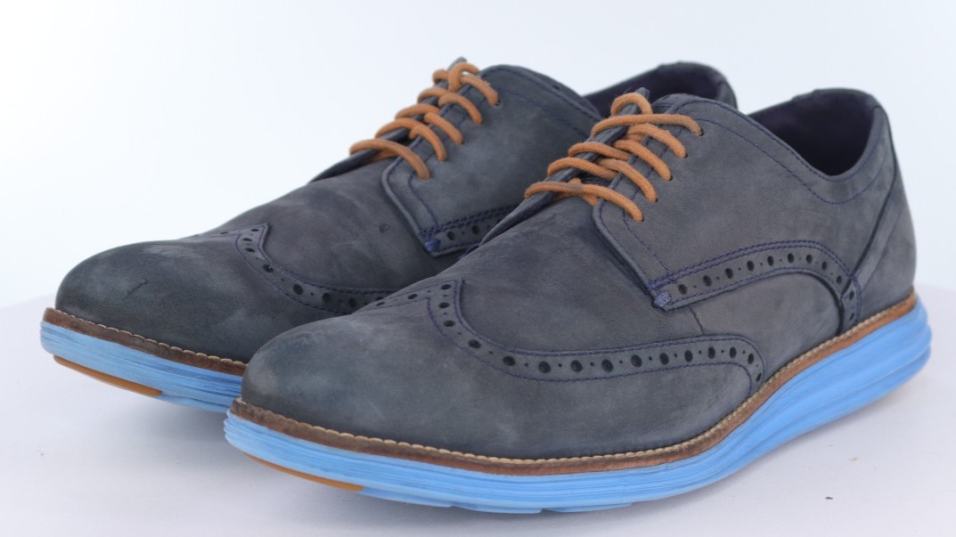Cole Haan Original Grand Men’s Wingtip Oxford Shoes Size 10.5 M Nubuck Leather